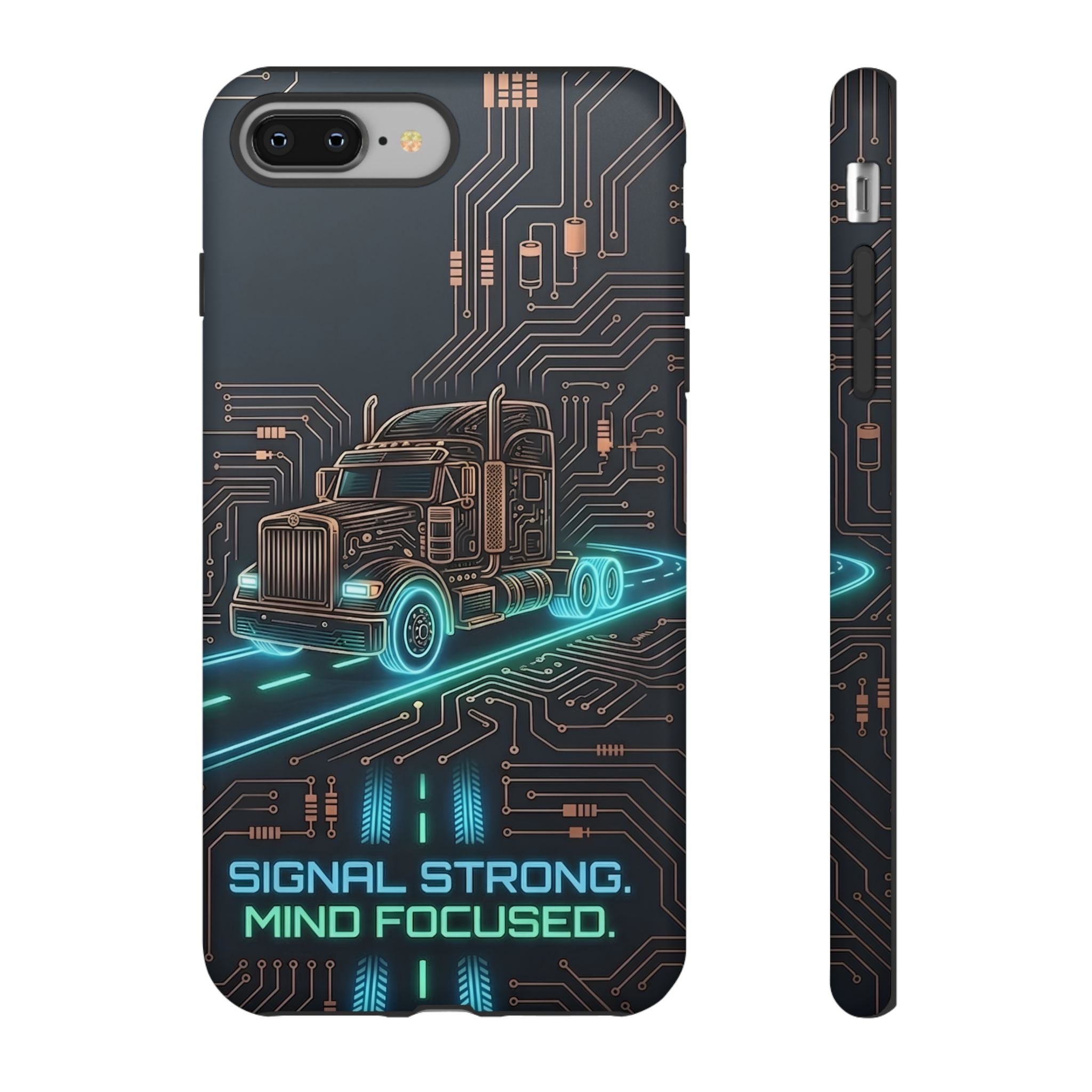 Truck Driver Gamer Phone Case — “Real Life. No Pause Button.”
