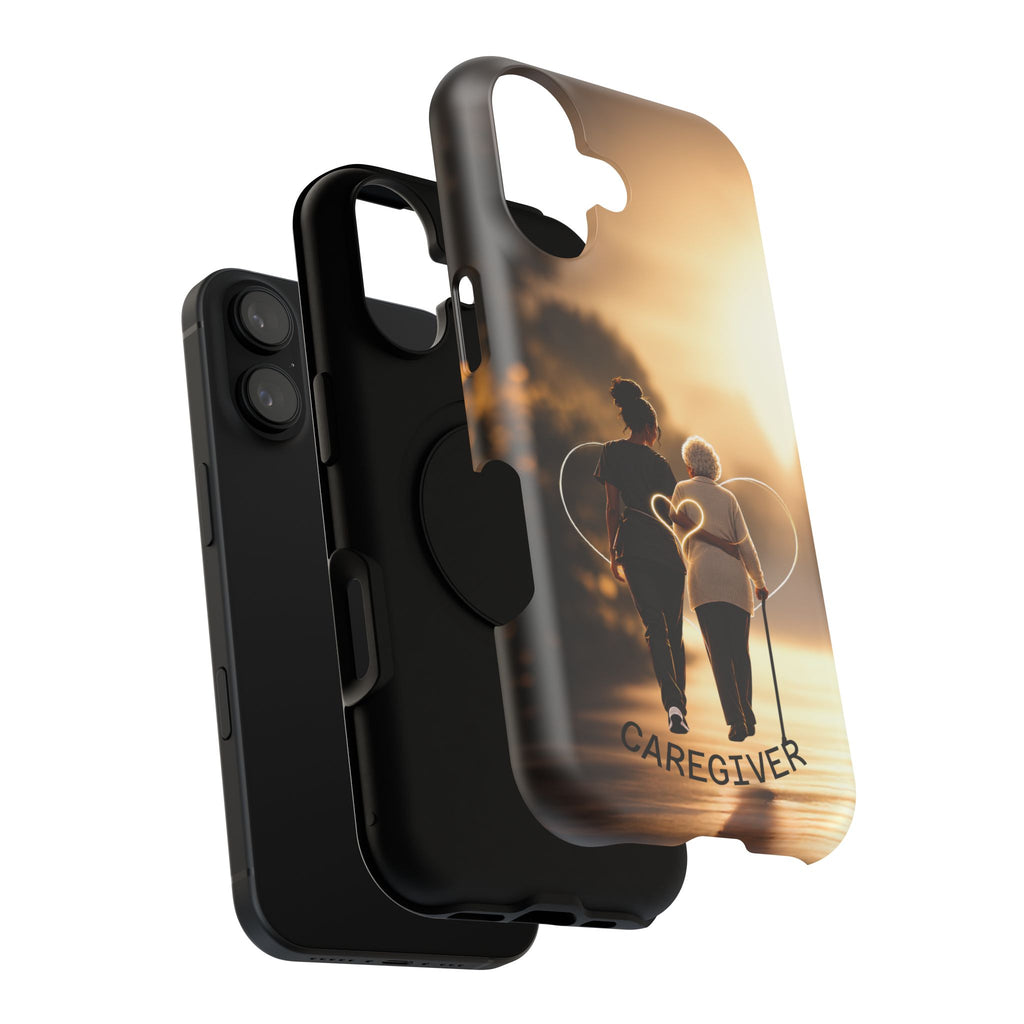 Caregiver Phone Case — Impact-Resistant Protective Case with Heart Design