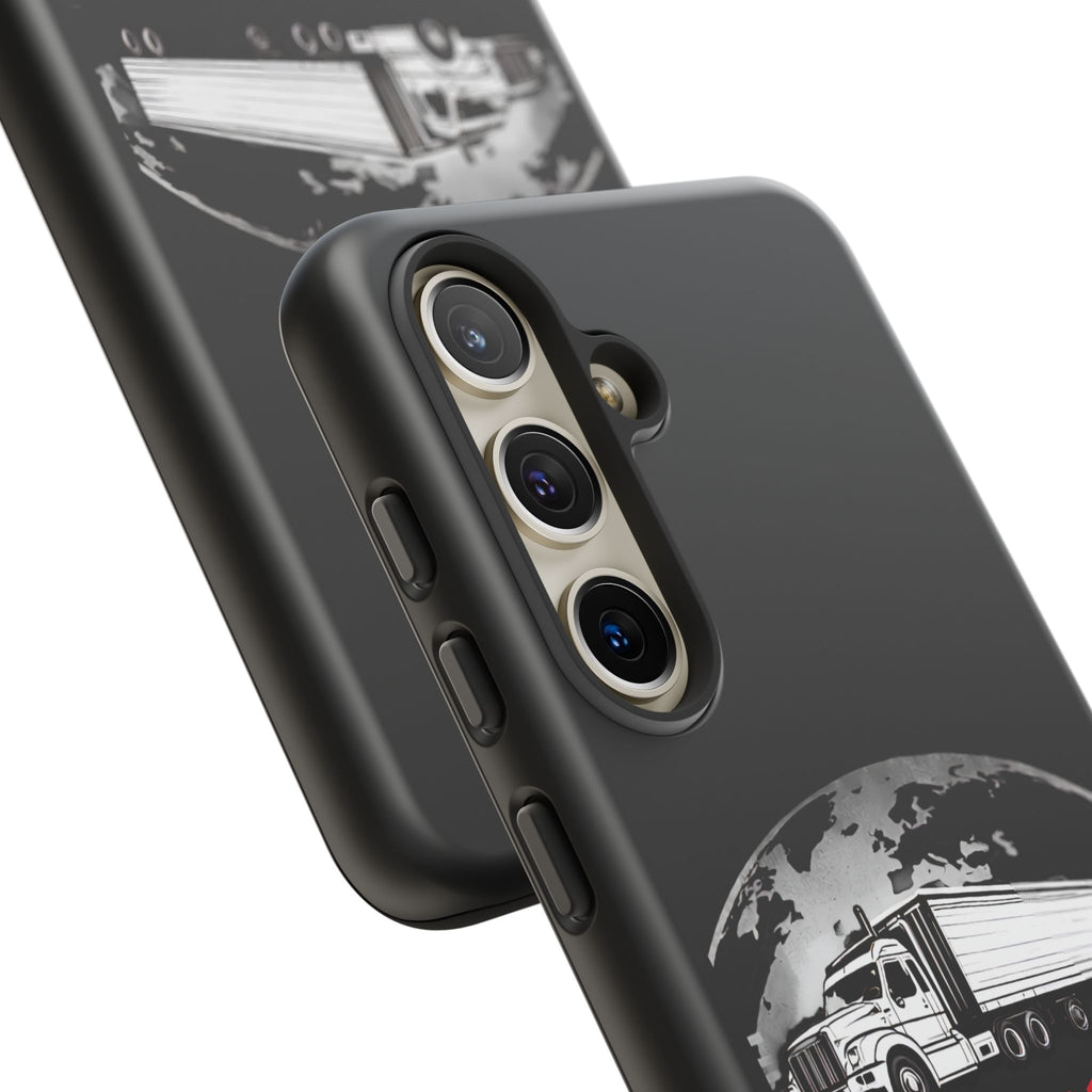 Truck Driver Phone Case - "My Daddy Keeps The World Rolling" Protective Cover