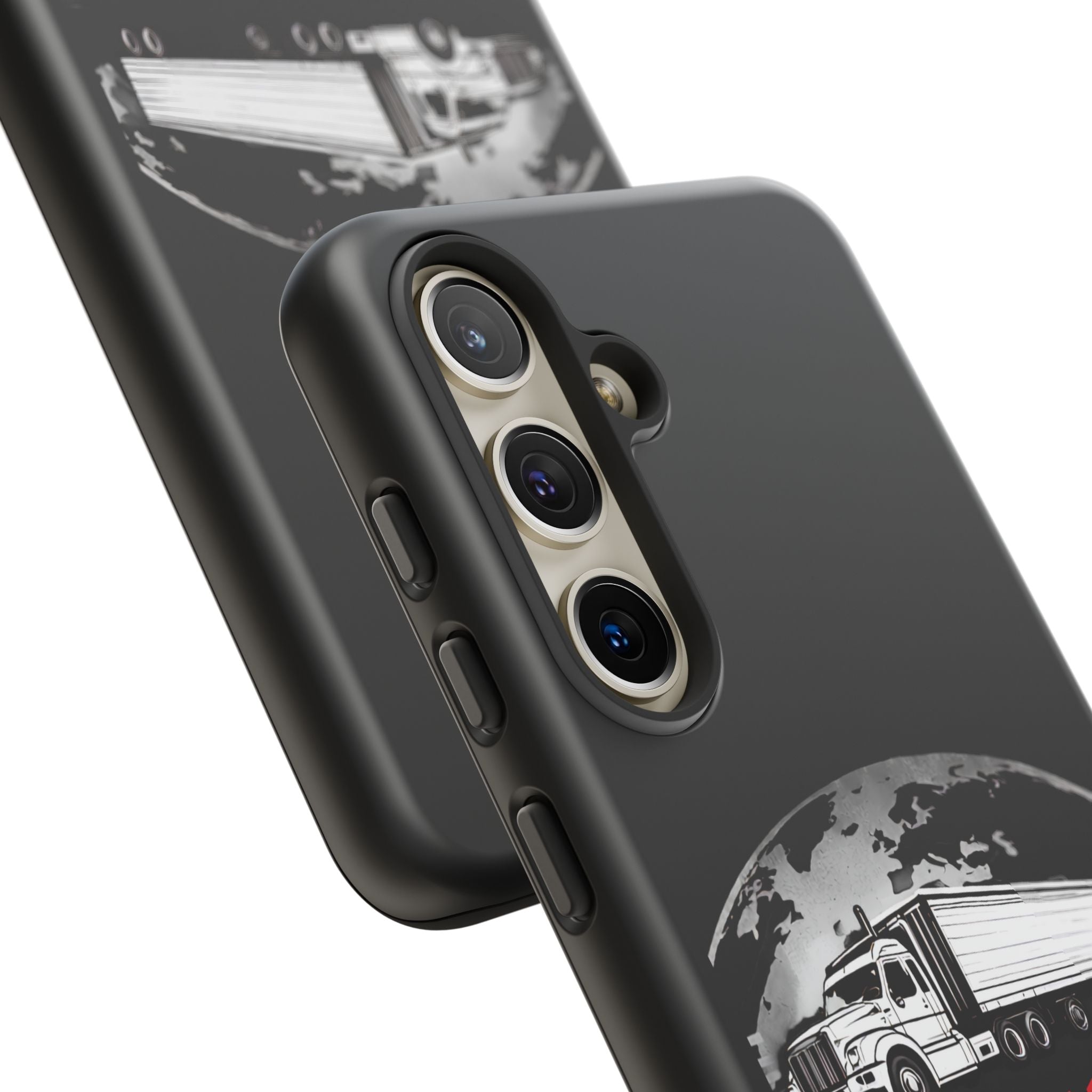 Truck Driver Phone Case - "My Daddy Keeps The World Rolling" Protective Cover