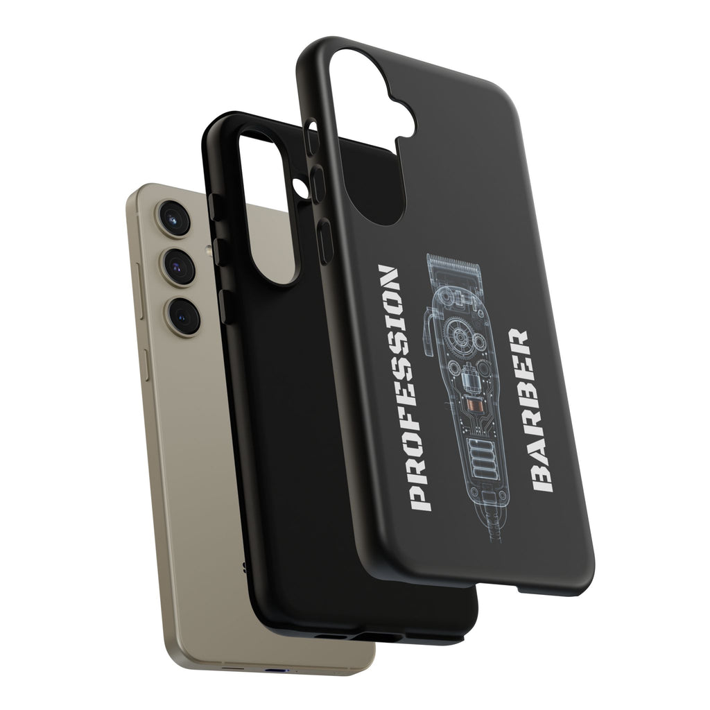 Barber Clip Cord X‑Ray Tough Phone Case – Professional Barber Gift