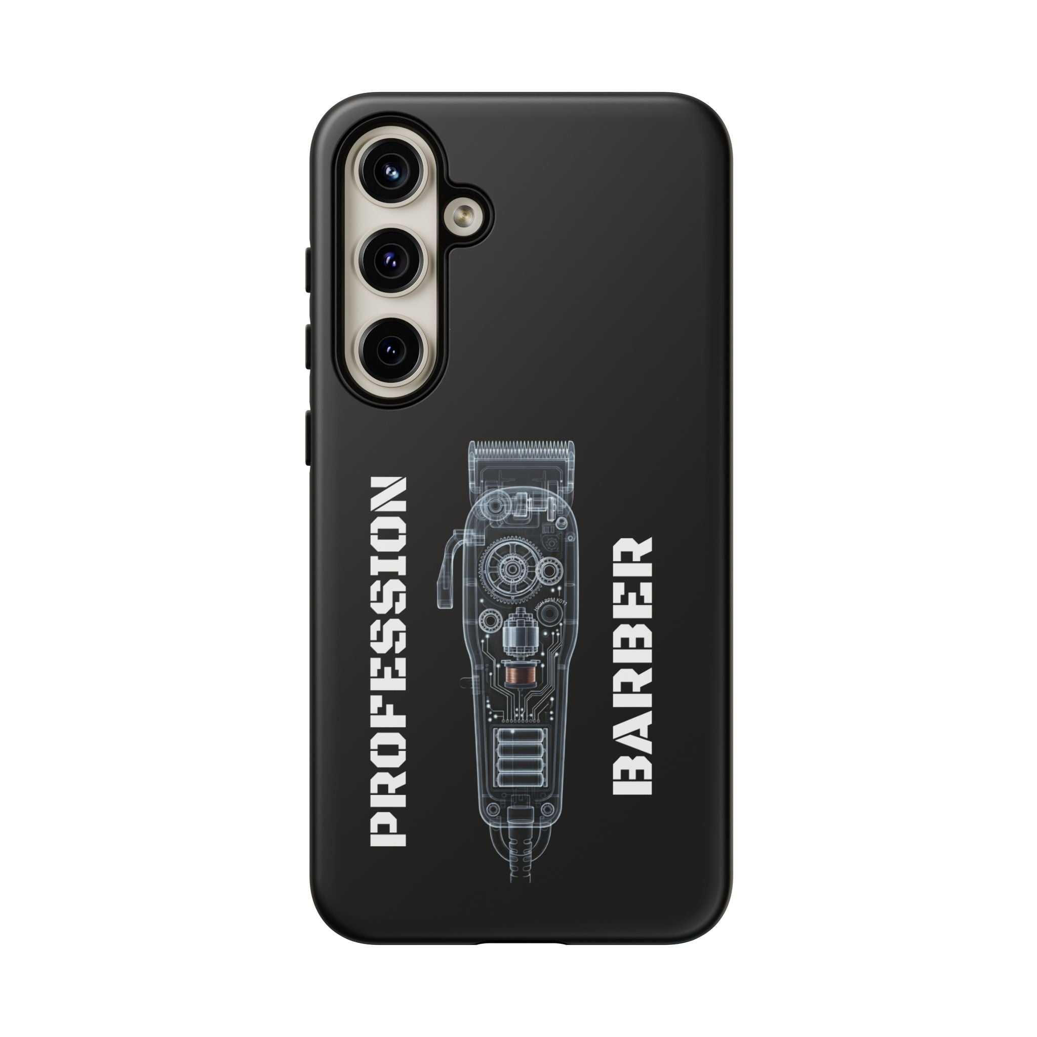 Barber Clip Cord X‑Ray Tough Phone Case – Professional Barber Gift