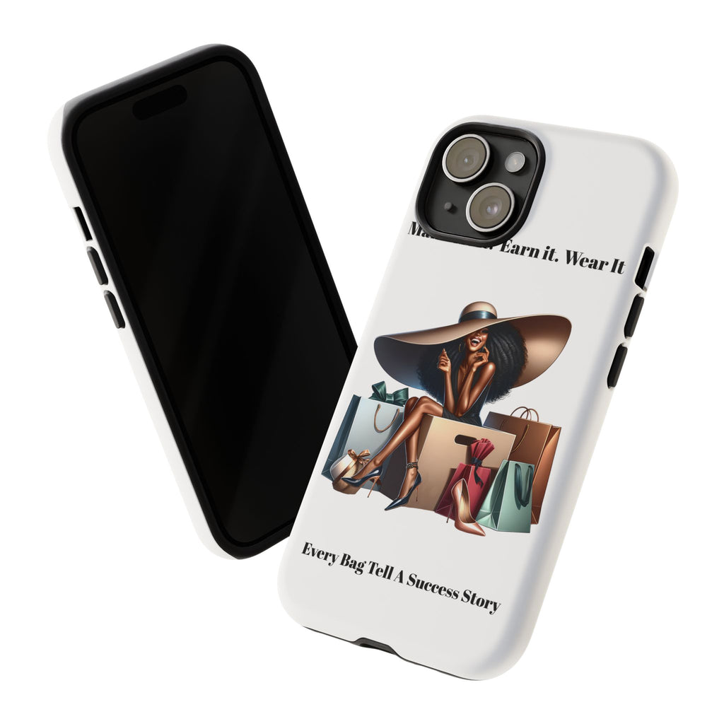 Phone Case - "Manifest It. Earn It. Wear It." Chic Shopper Design