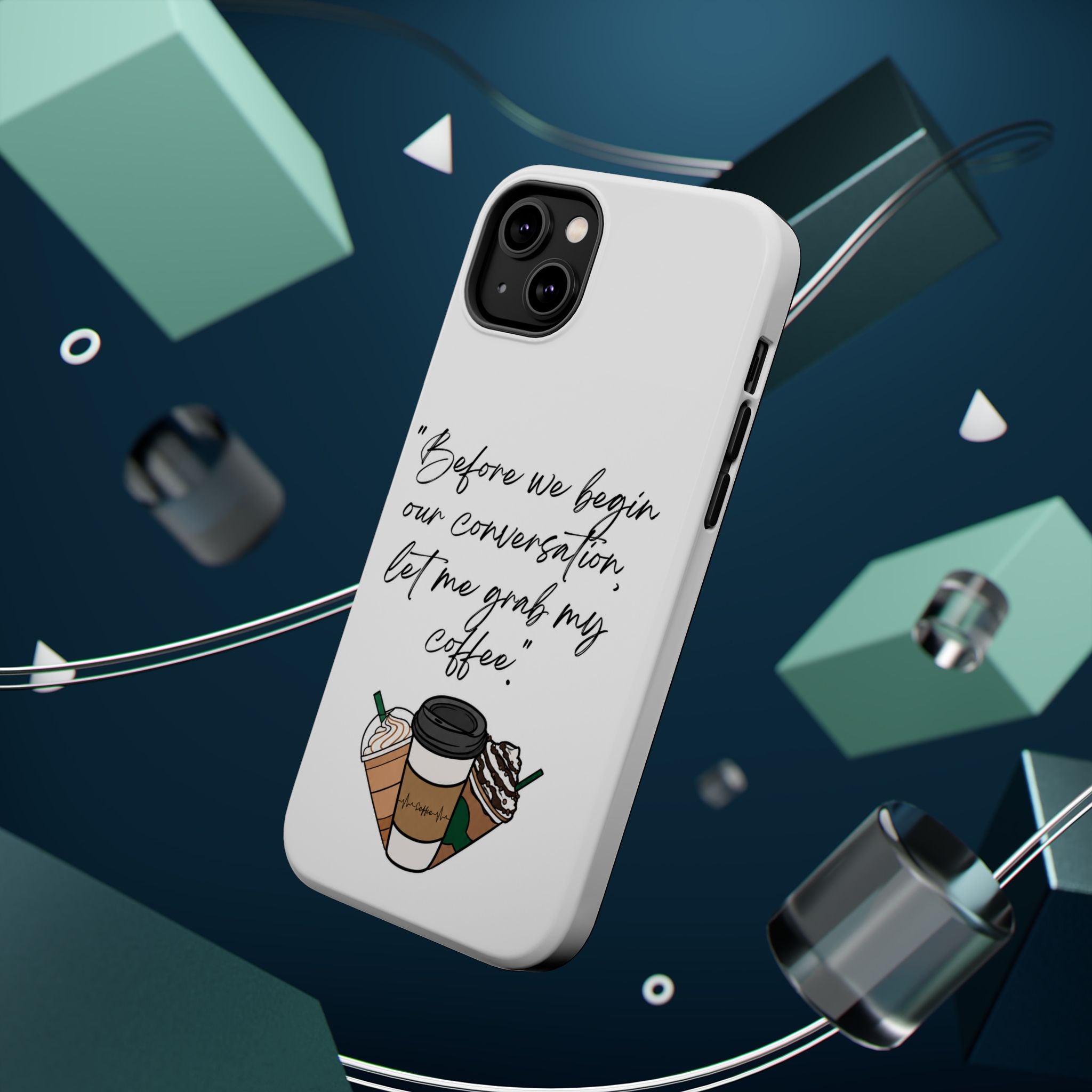 Coffee Quote Magnetic Impact-Resistant Phone Case