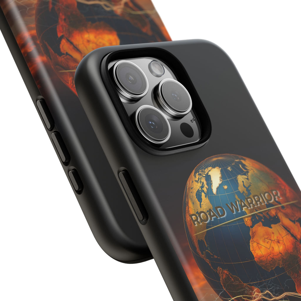 Truck Driver Phone Case — 'Global Road Warrior' Semi Truck Globe Tough Phone Cover