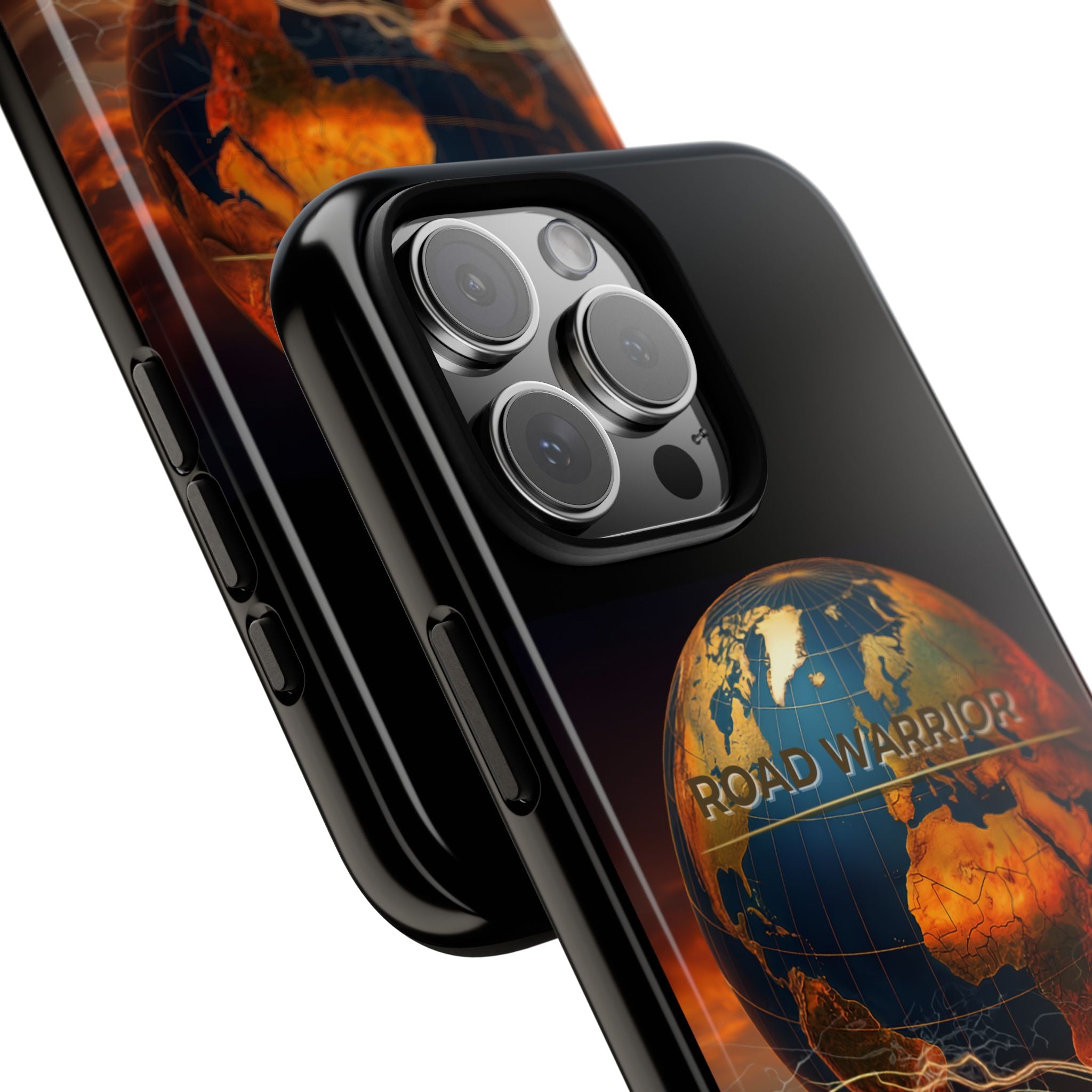 Truck Driver Phone Case — 'Global Road Warrior' Semi Truck Globe Tough Phone Cover