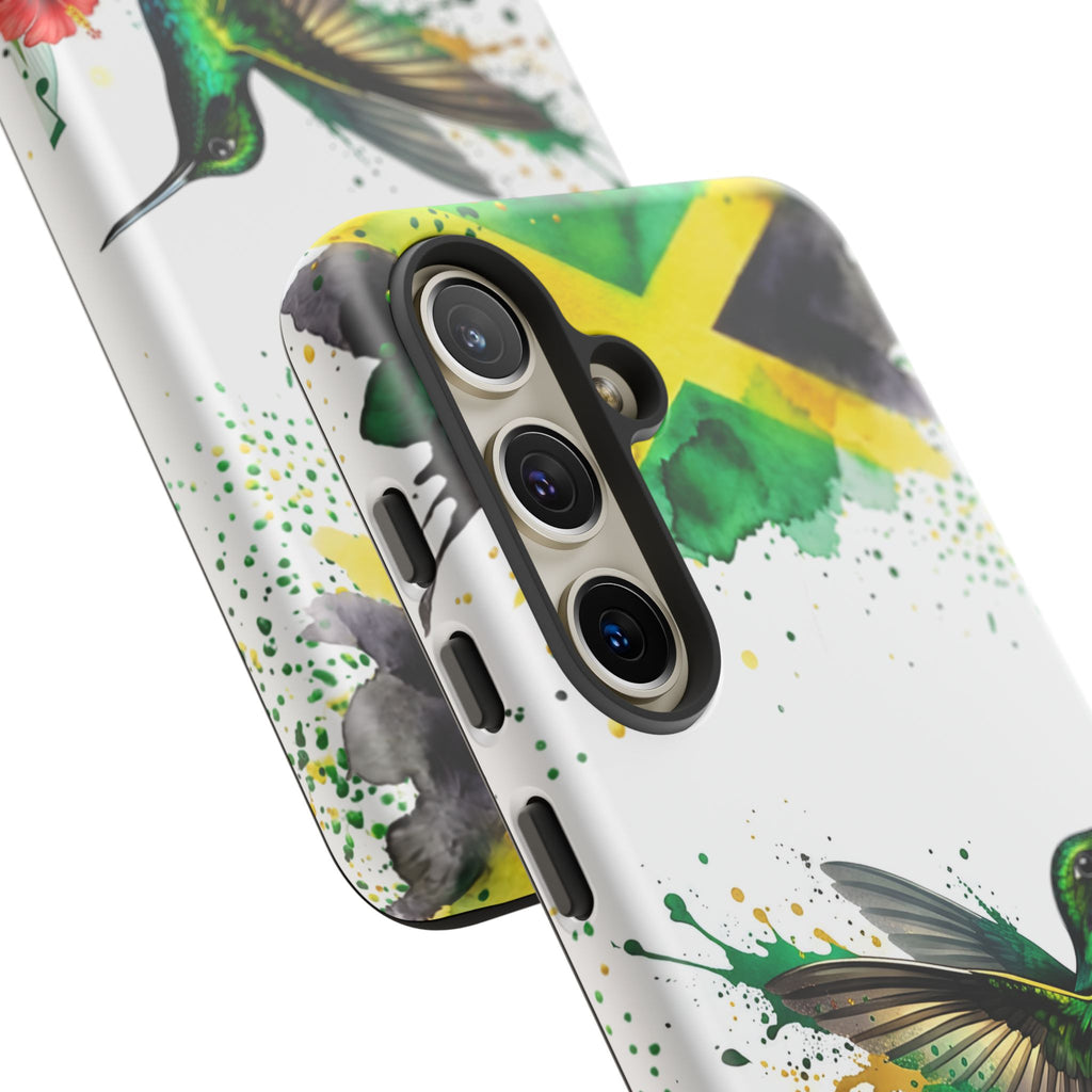 Hummingbird Jamaica Tough Phone Case – Tropical Floral Protective Cover