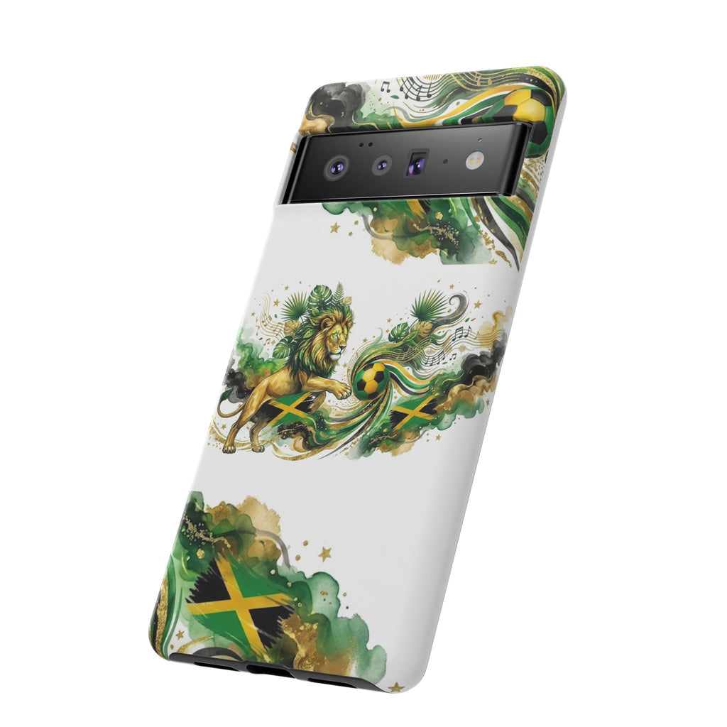 Jamaica Lion Phone Case — Jamaican Flag Rasta Protective Tough Case