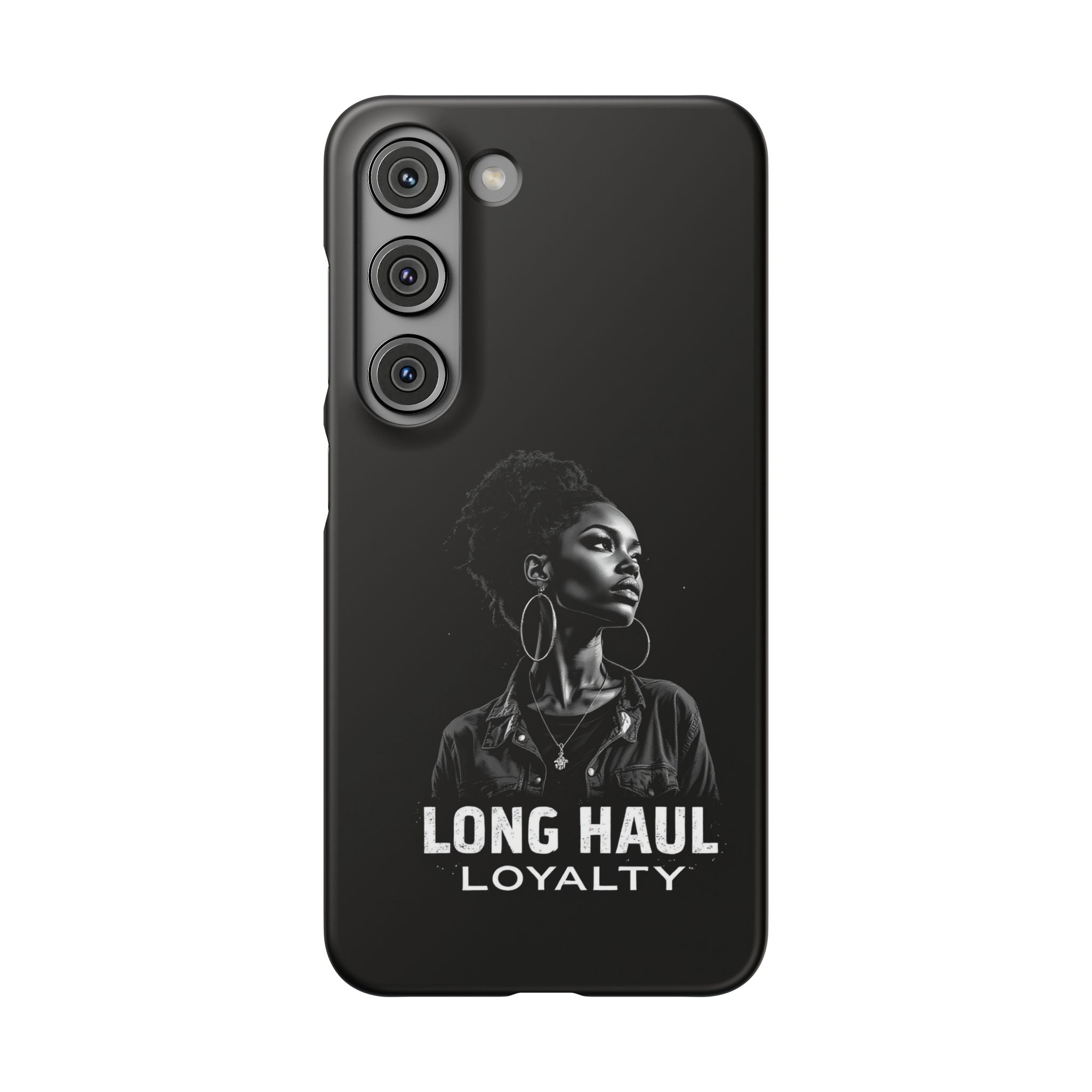 Phone Case — "Long Haul Loyalty" Black Portrait Snap Case