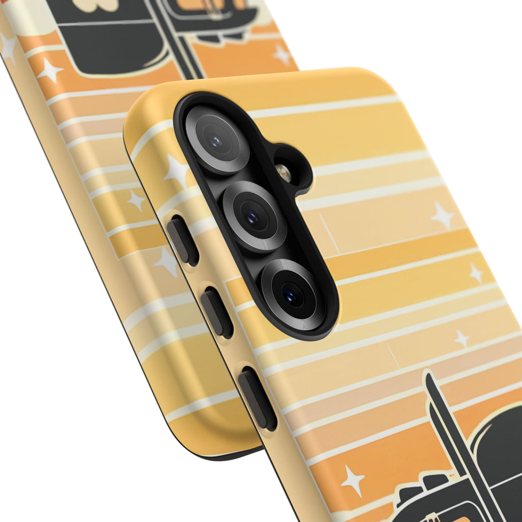 Trucker Heart Phone Case — Retro Semi Truck Protective Phone Cover