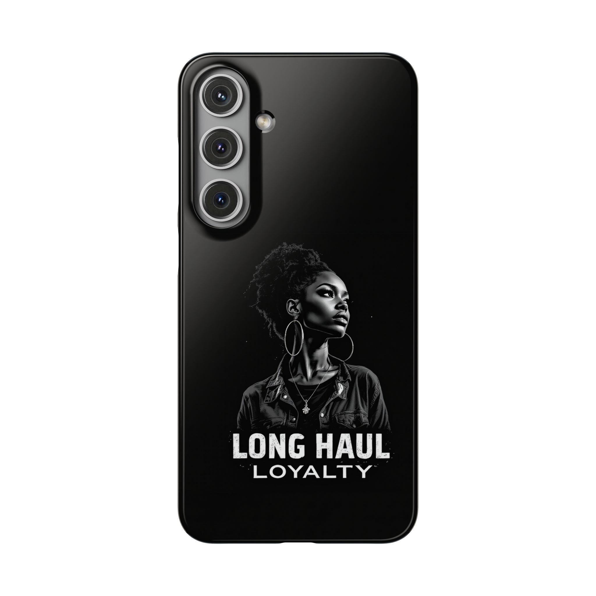 Phone Case — "Long Haul Loyalty" Black Portrait Snap Case