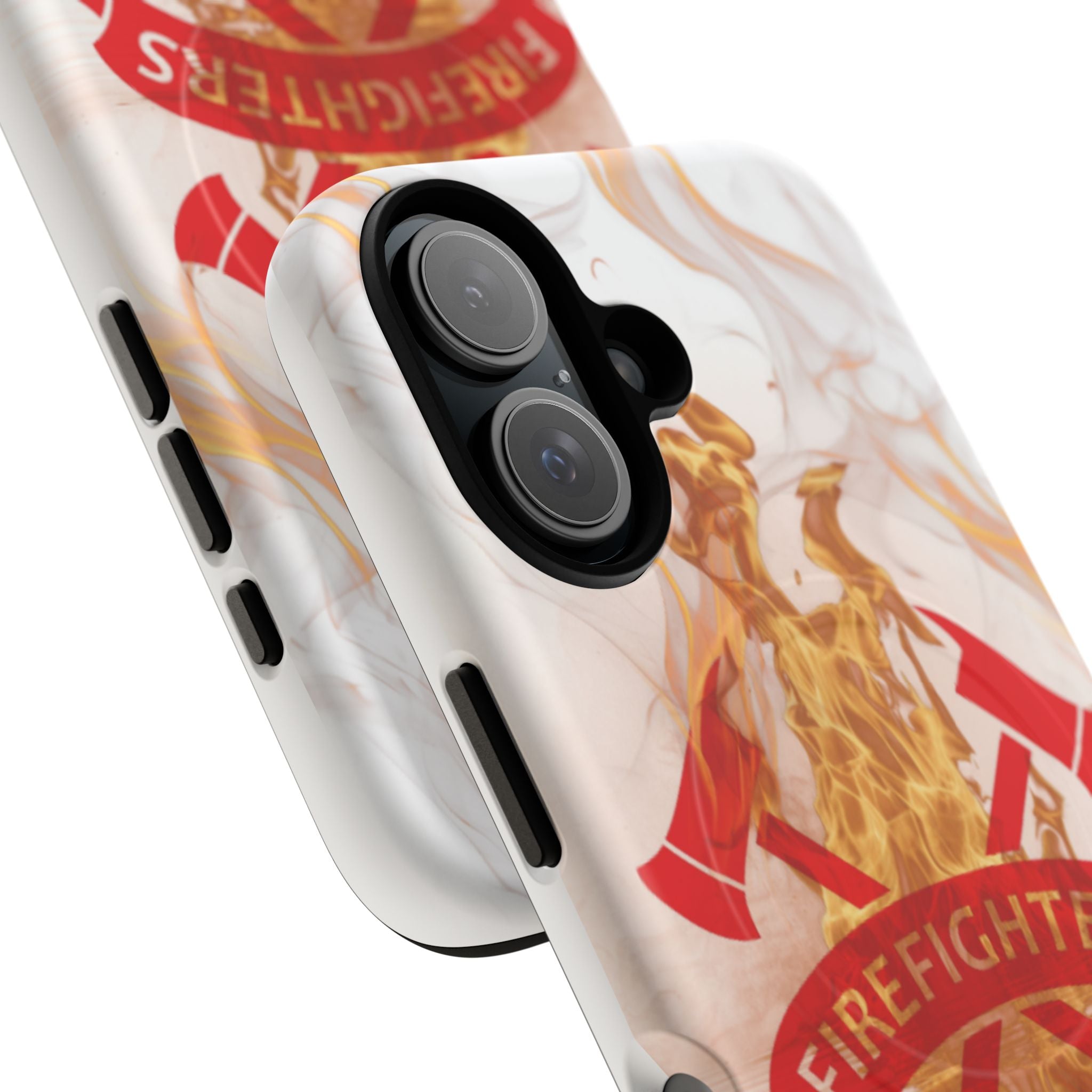 Firefighter Emblem Tough Magnetic Phone Case — Flame Design