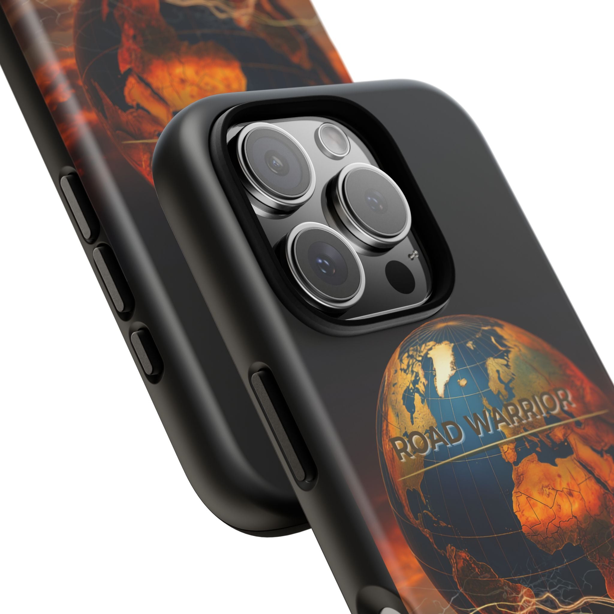 Truck Driver Phone Case — 'Global Road Warrior' Semi Truck Globe Tough Phone Cover
