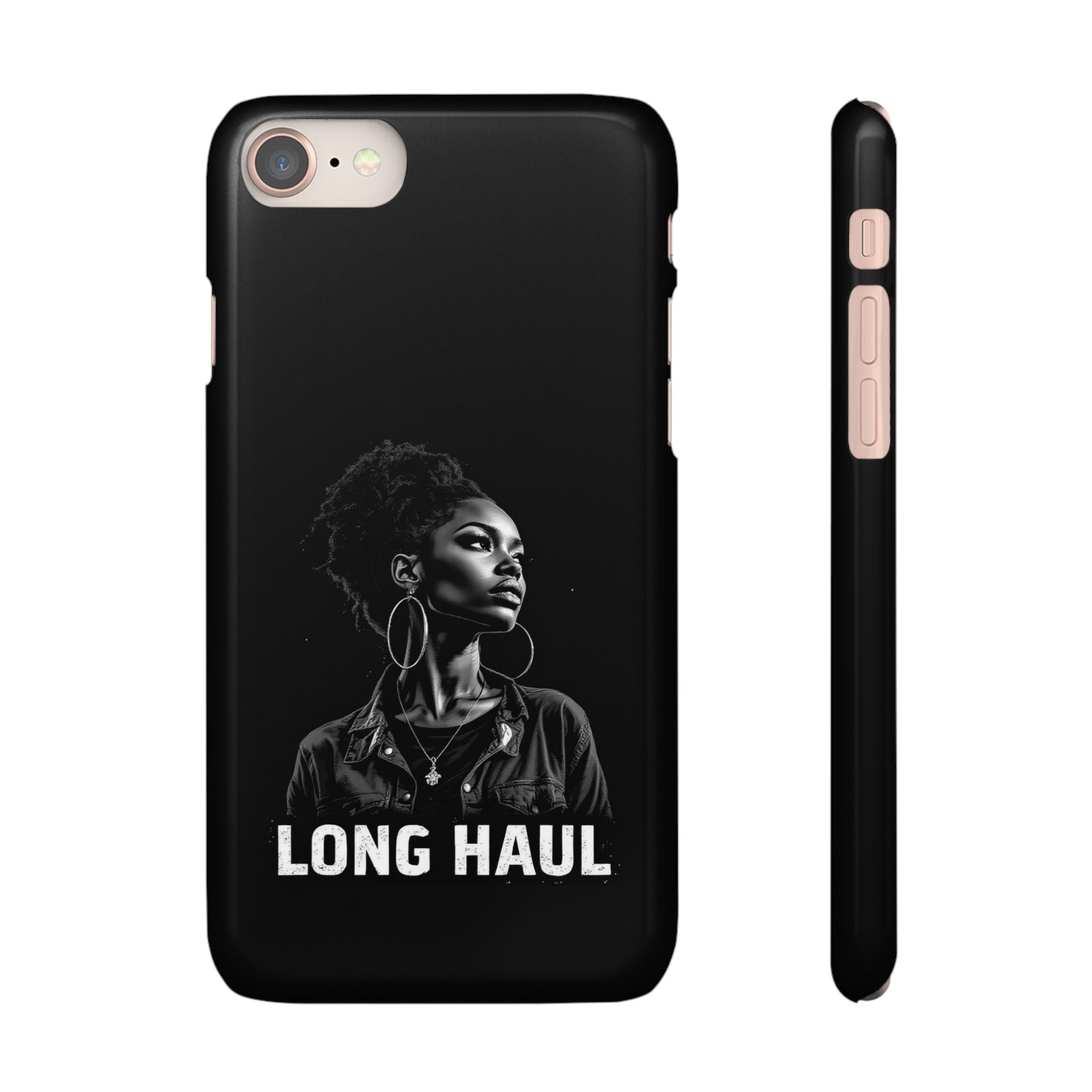 Phone Case — "Long Haul Loyalty" Black Portrait Snap Case