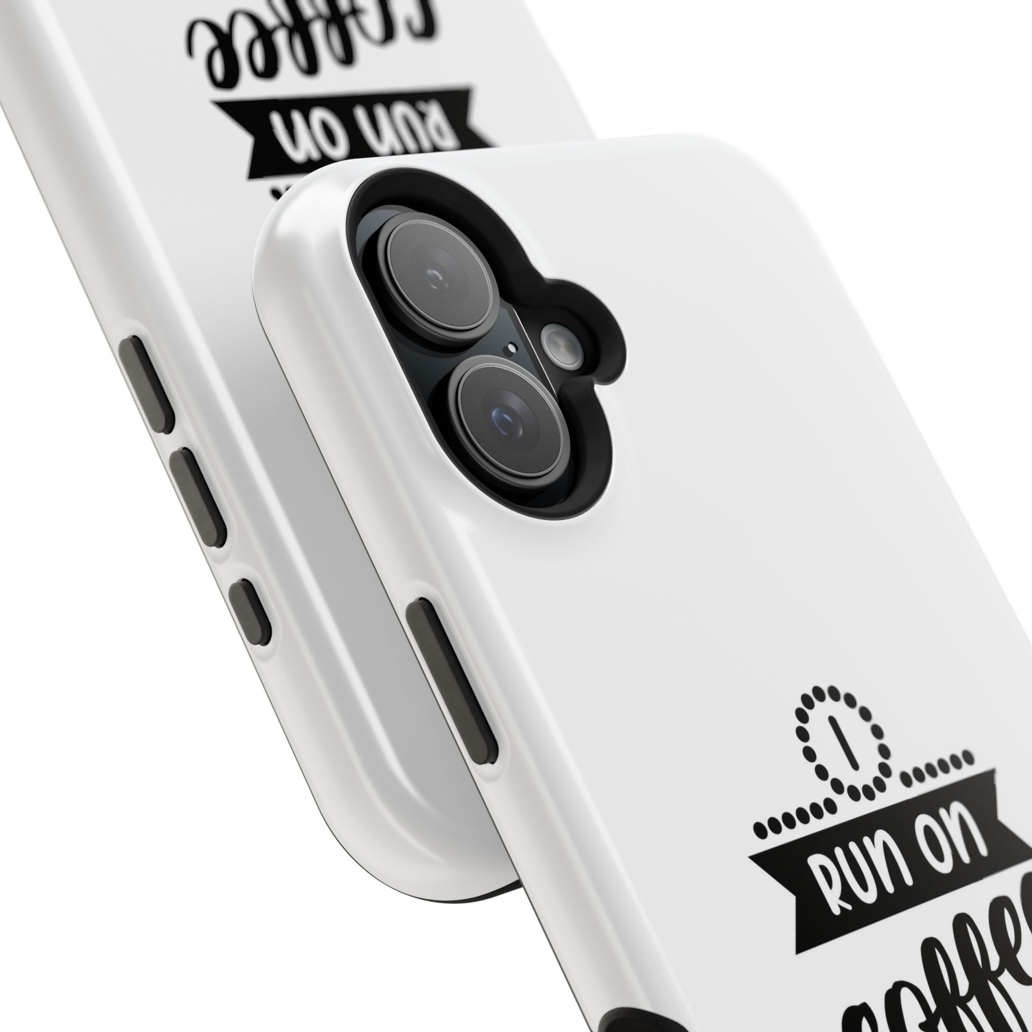 Phone Case — "Run on Coffee and Chaos" Impact-Resistant Protective Cover