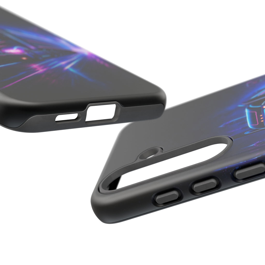 Neon Retro Rig Phone Case — Trucker Semi Truck Nightscape Protective Case