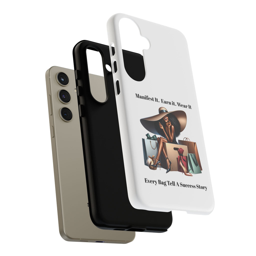 Phone Case - "Manifest It. Earn It. Wear It." Chic Shopper Design