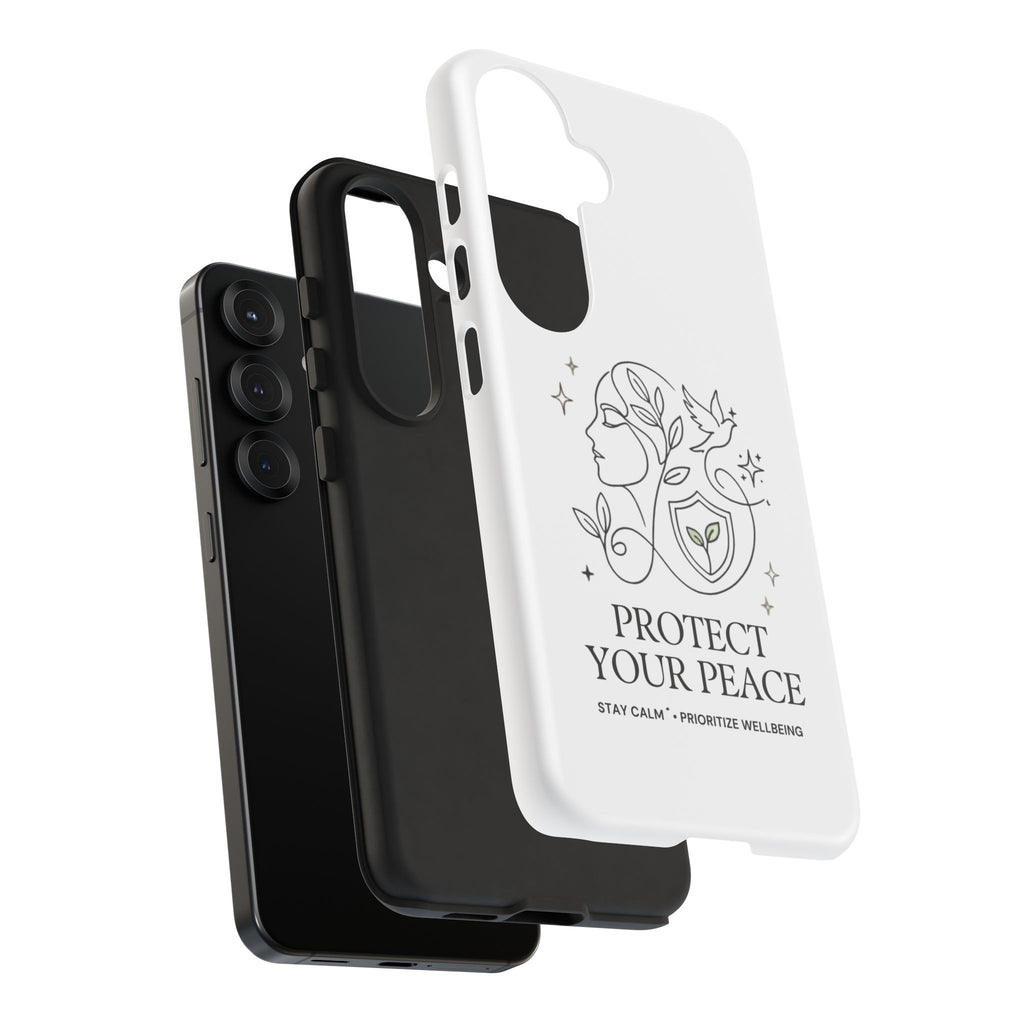 Protect Your Peace Phone Case – Minimalist Wellness iPhone Cover