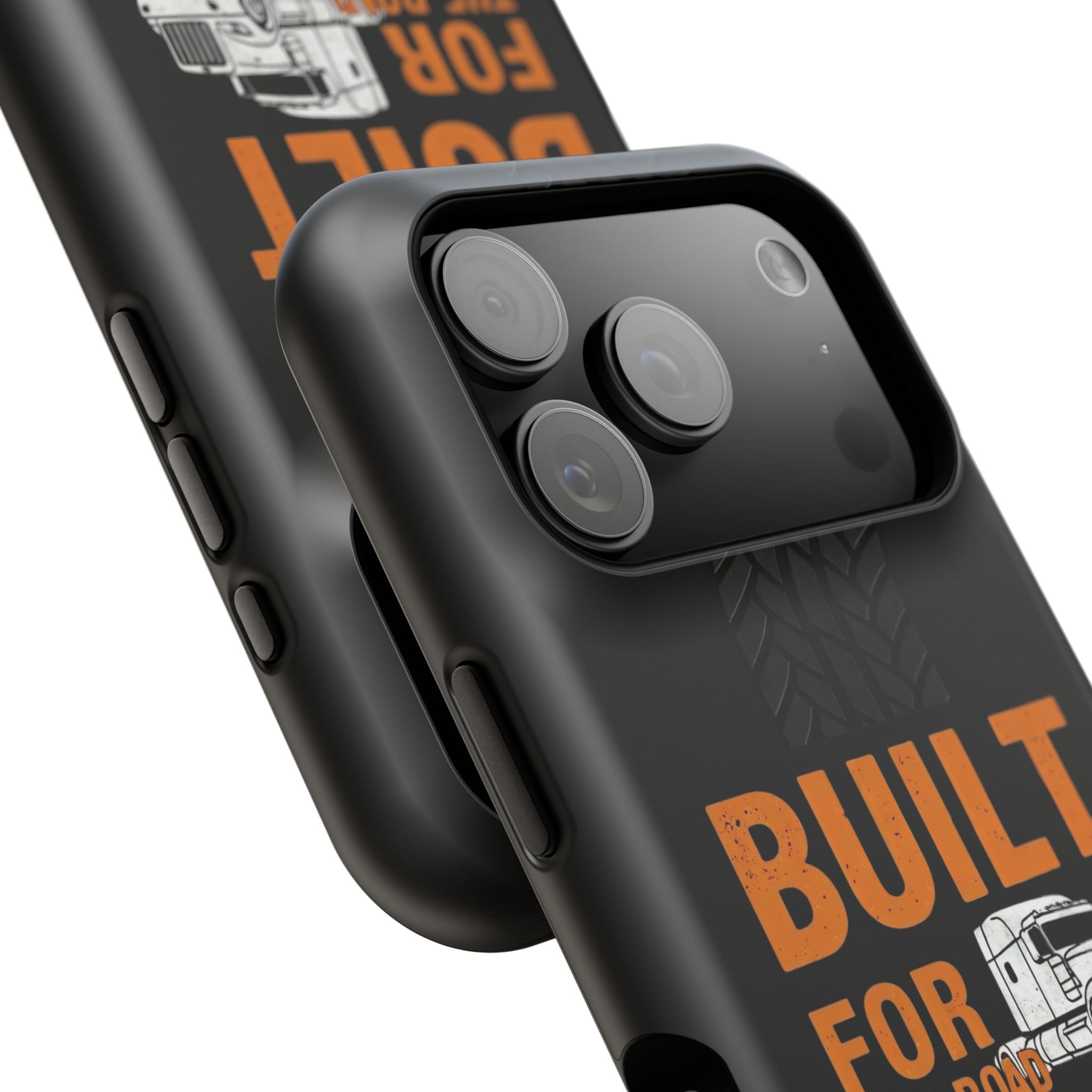Phone Case — "Built for the Road" Truck Tire-Track Impact-Resistant Case