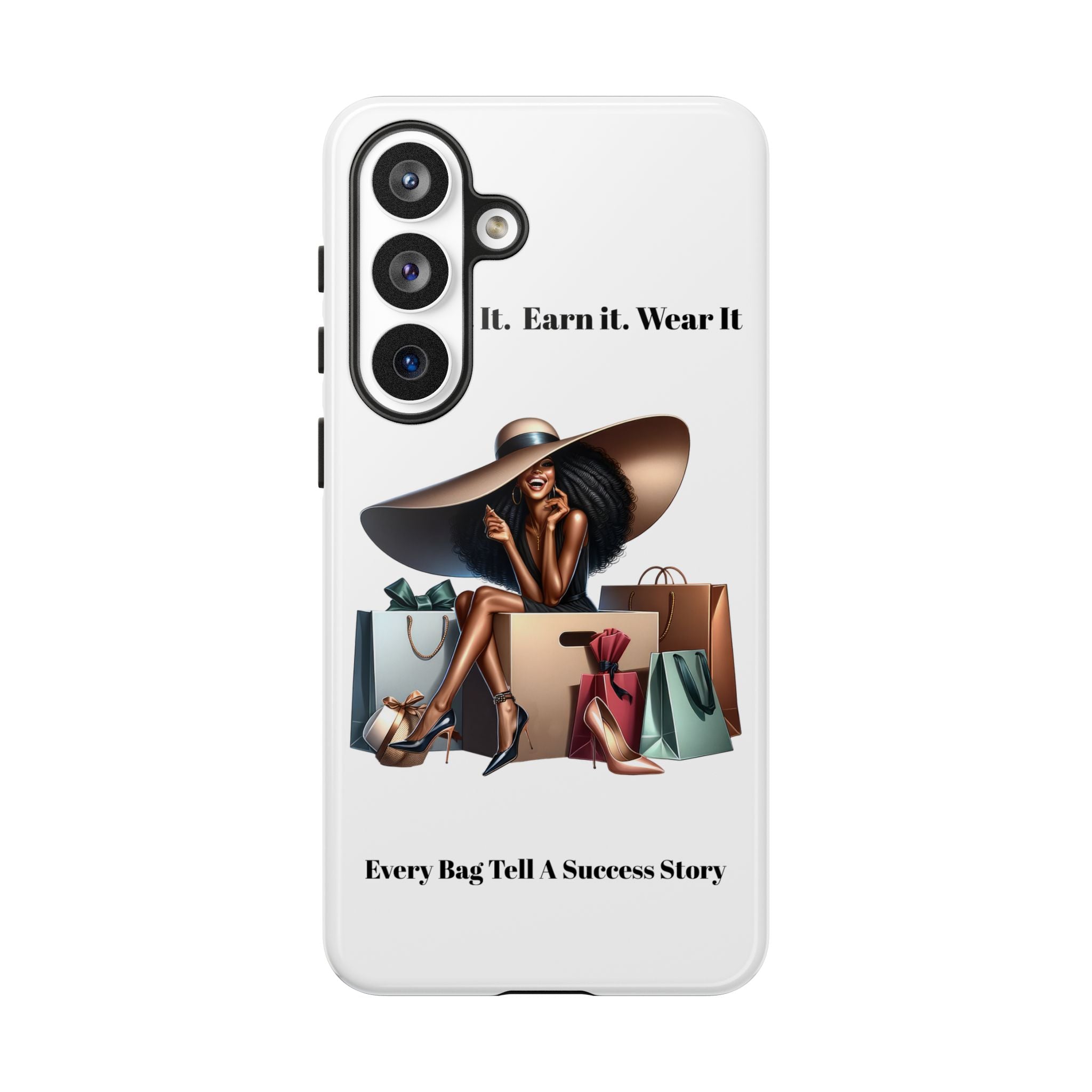 Phone Case - "Manifest It. Earn It. Wear It." Chic Shopper Design
