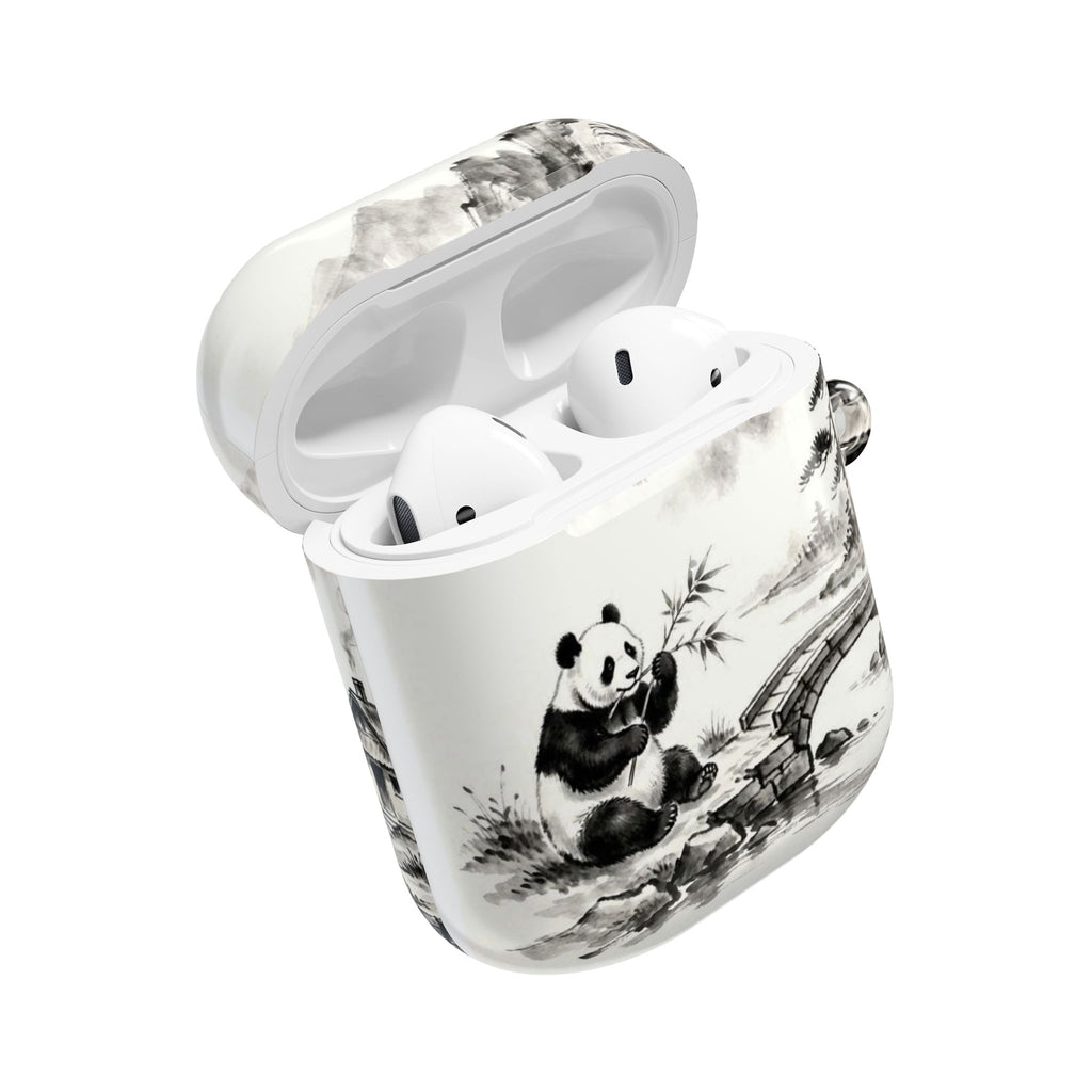 Panda Bamboo Landscape AirPod Case