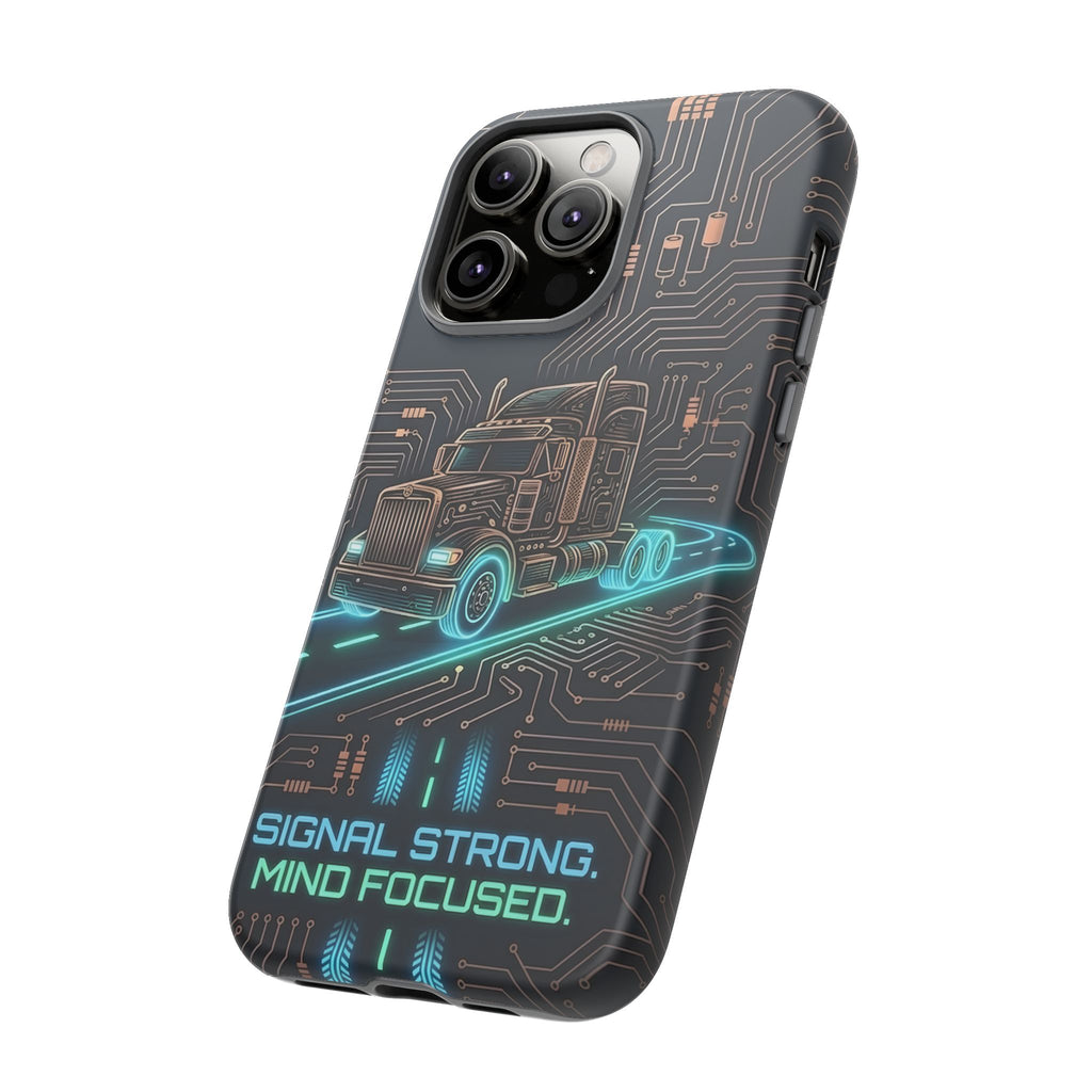 Truck Driver Gamer Phone Case — “Real Life. No Pause Button.”