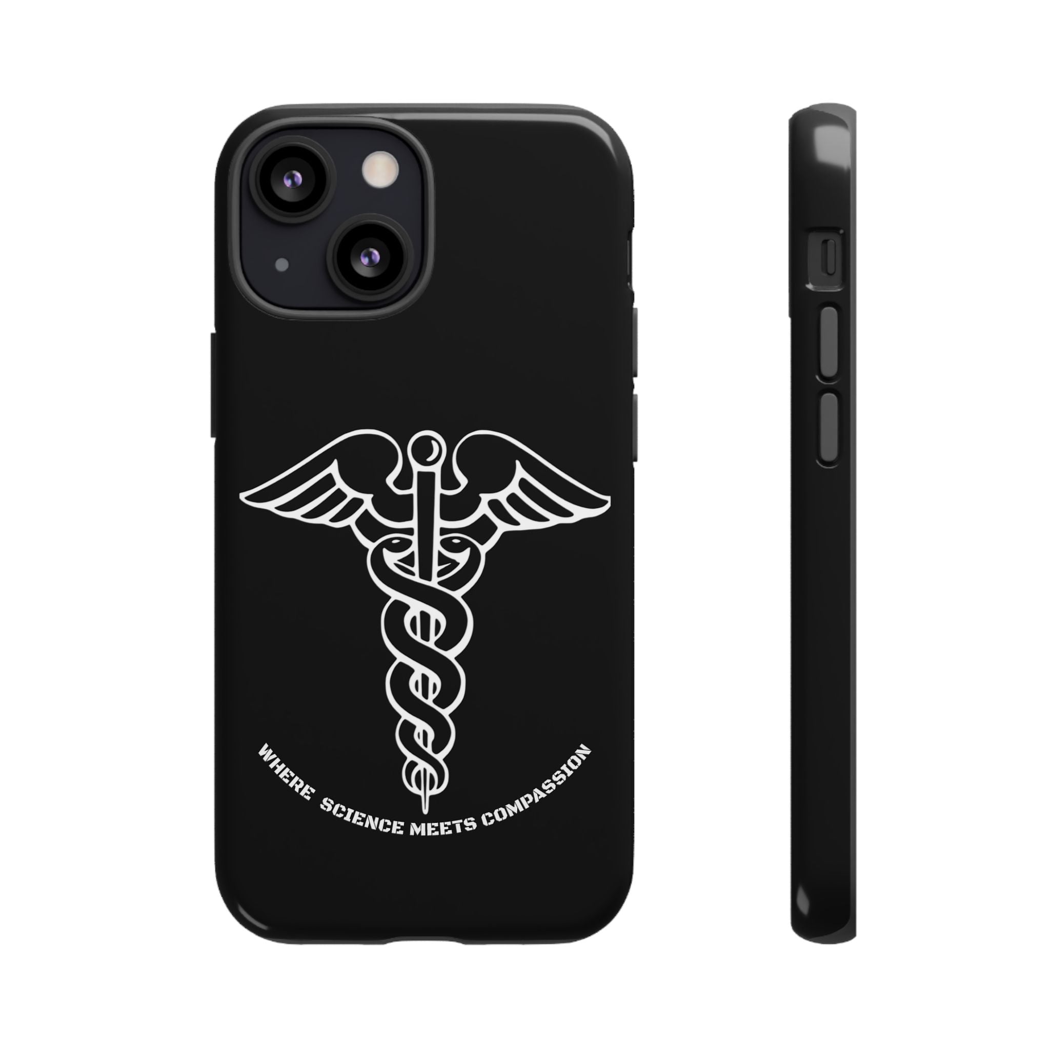 Medical Caduceus Phone Case — "Where Science Meets Compassion" Protective iPhone Cover