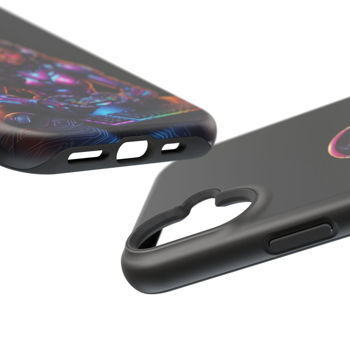 Gamer Girl Cyber Armor Phone Case — Impact‑Resistant Protective Cover