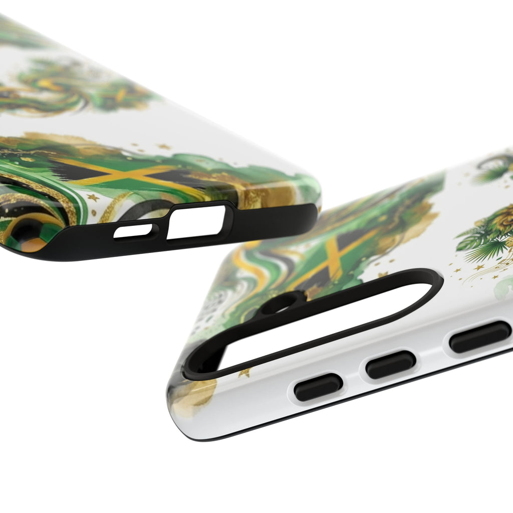 Jamaica Lion Phone Case — Jamaican Flag Rasta Protective Tough Case