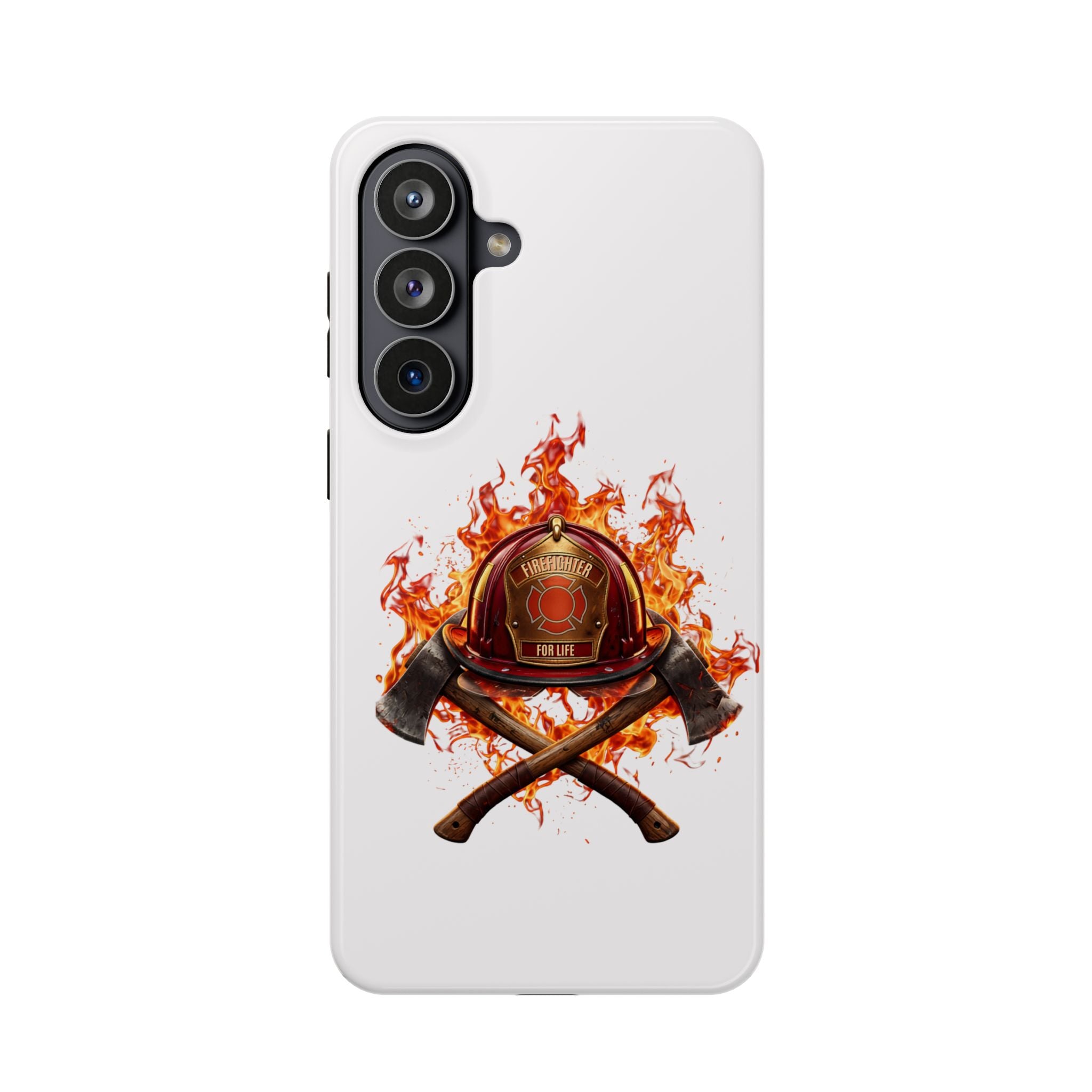 Firefighter Helmet Flames Phone Case — Station 117 Magnetic Impact-Resistant Case