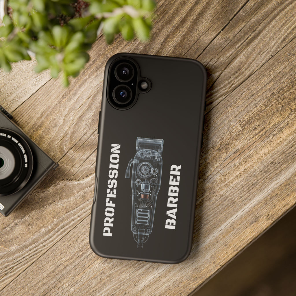 Barber Clip Cord X‑Ray Tough Phone Case – Professional Barber Gift