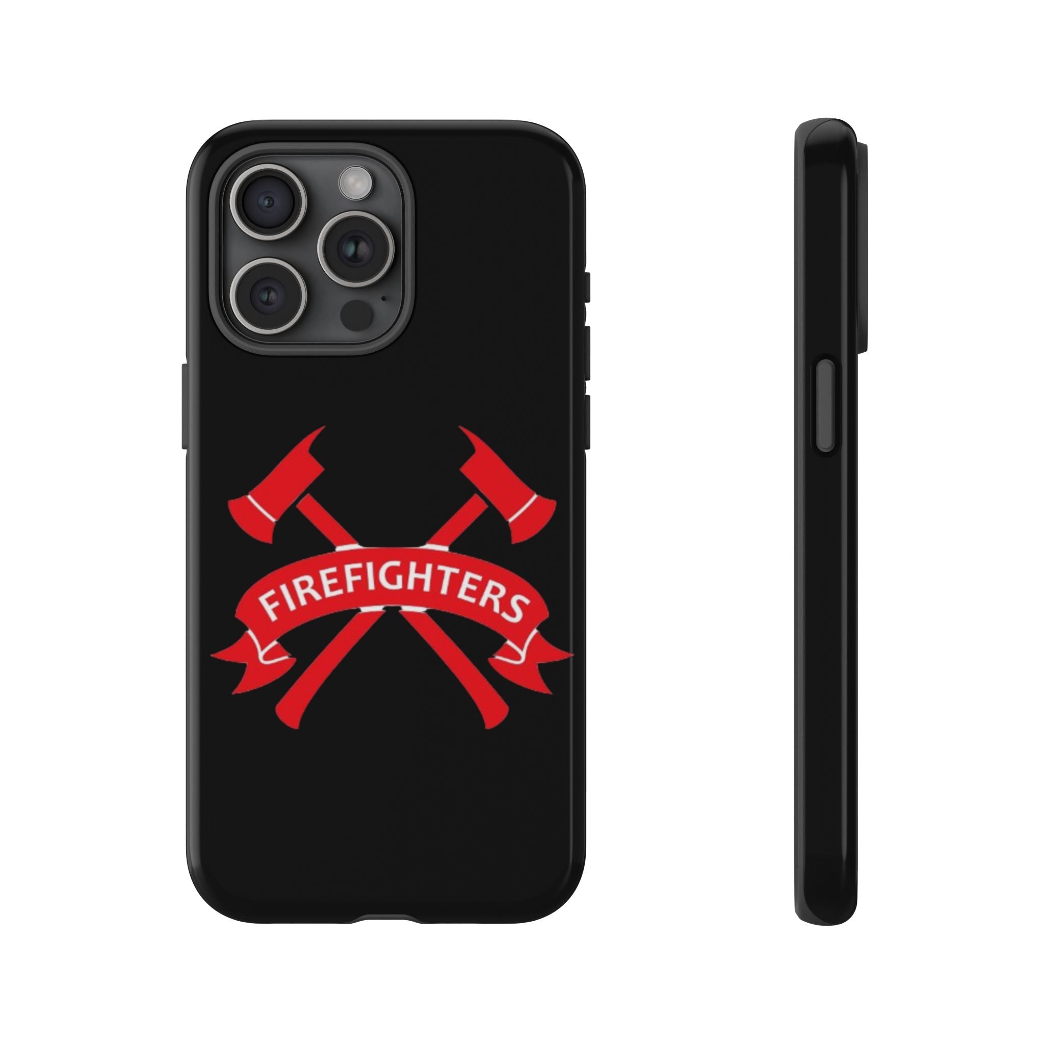 Firefighters Tough Phone Case — Red Crossed Axes Design
