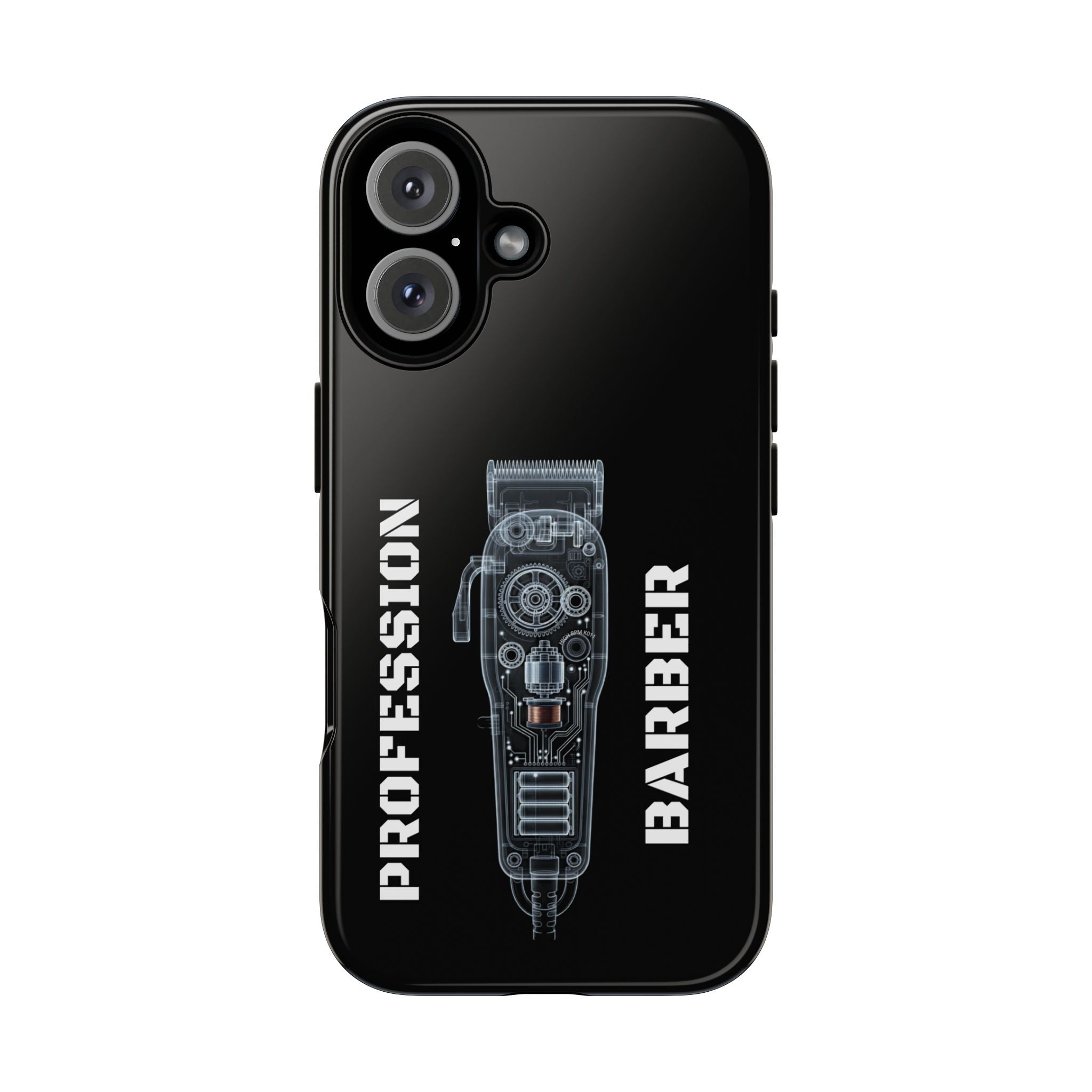 Barber Clip Cord X‑Ray Tough Phone Case – Professional Barber Gift