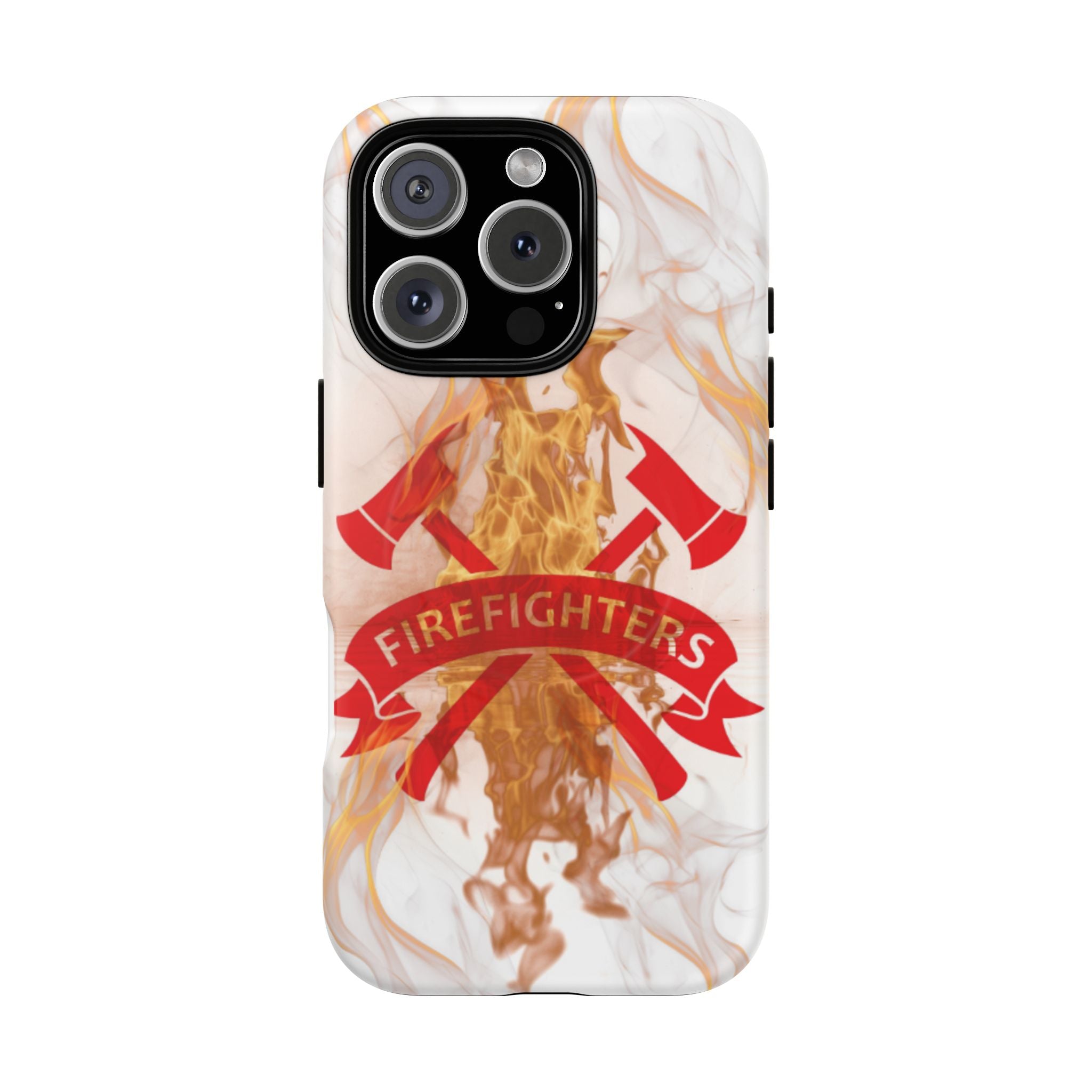 Firefighter Emblem Tough Magnetic Phone Case — Flame Design