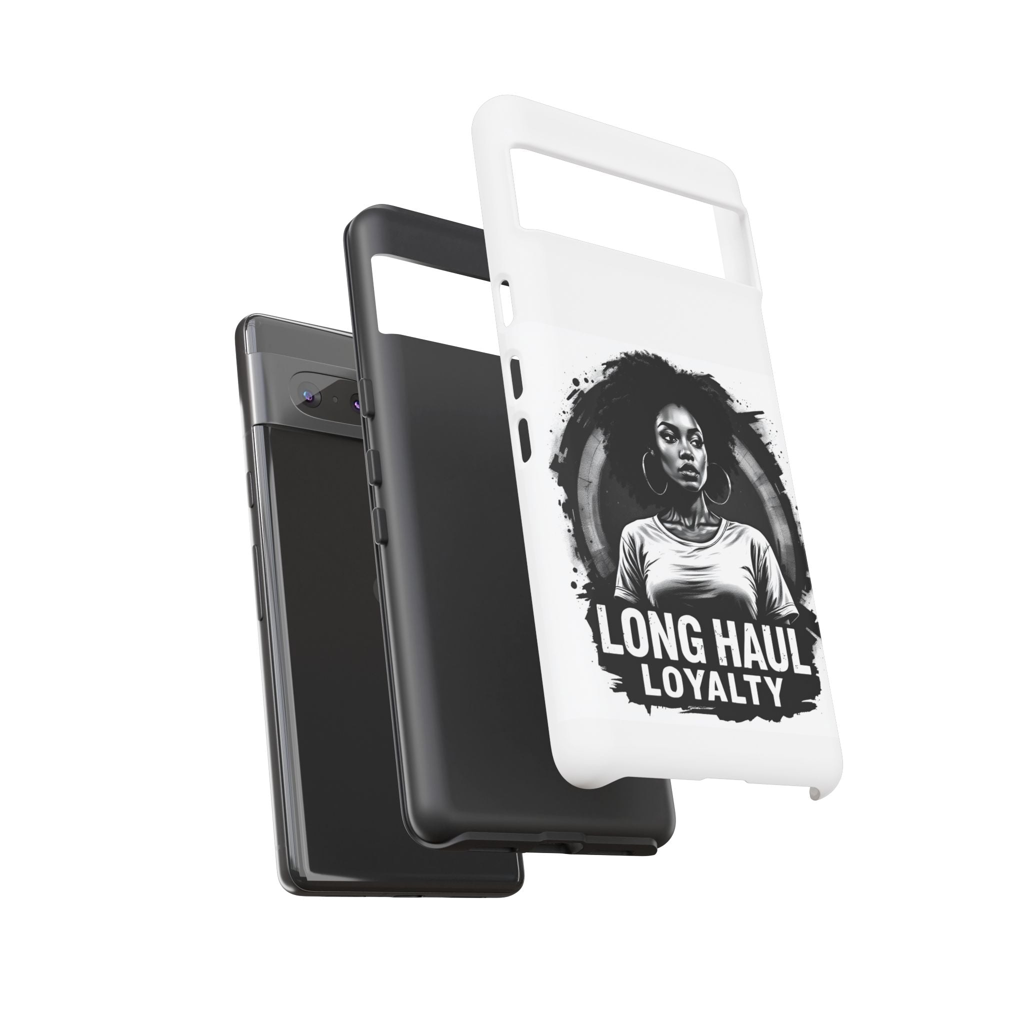 Phone Case — "Long Haul Loyalty" Black & White Portrait Protective Case