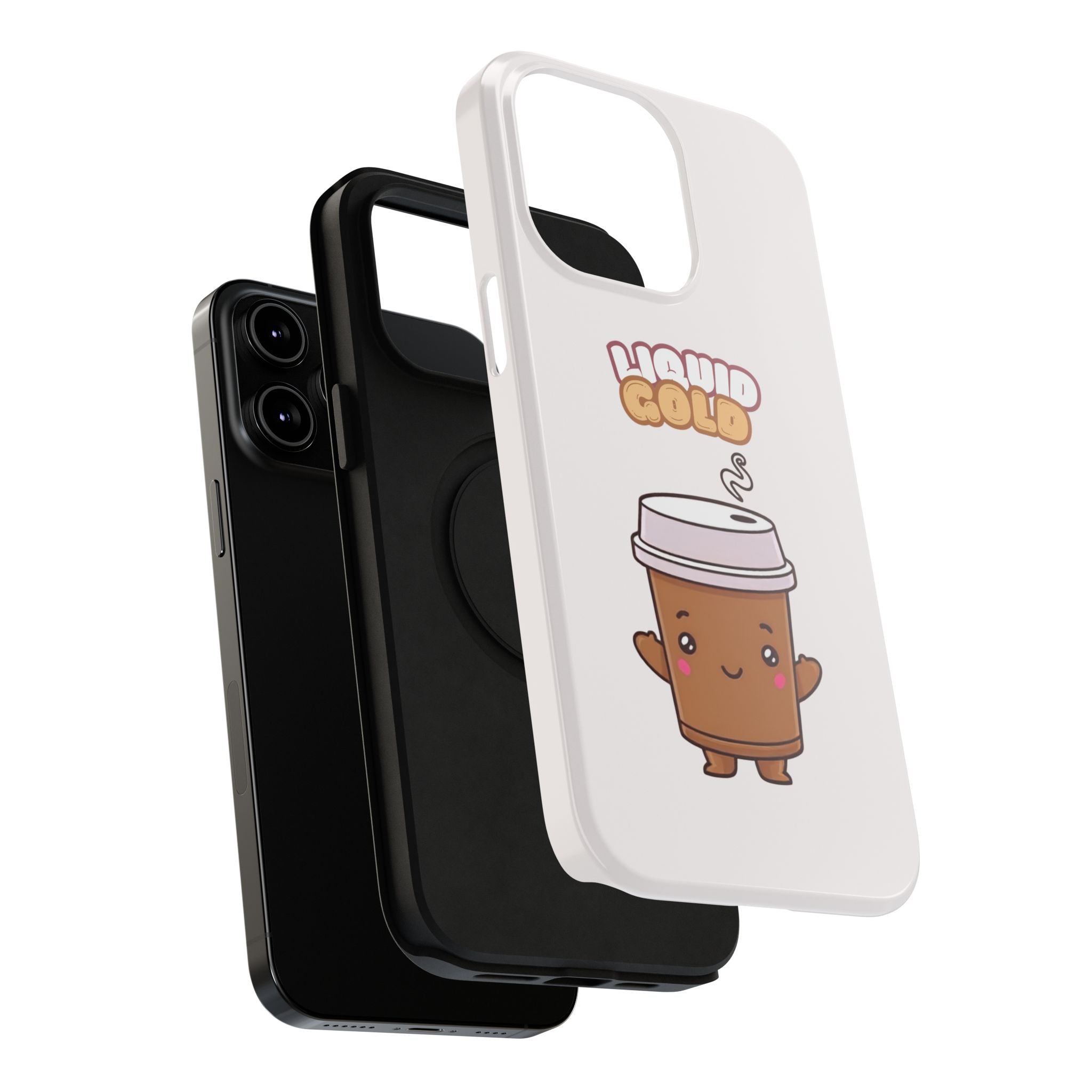 Coffee Cup Phone Case – “Liquid Gold” Cute Kawaii Espresso Impact-Resistant Case