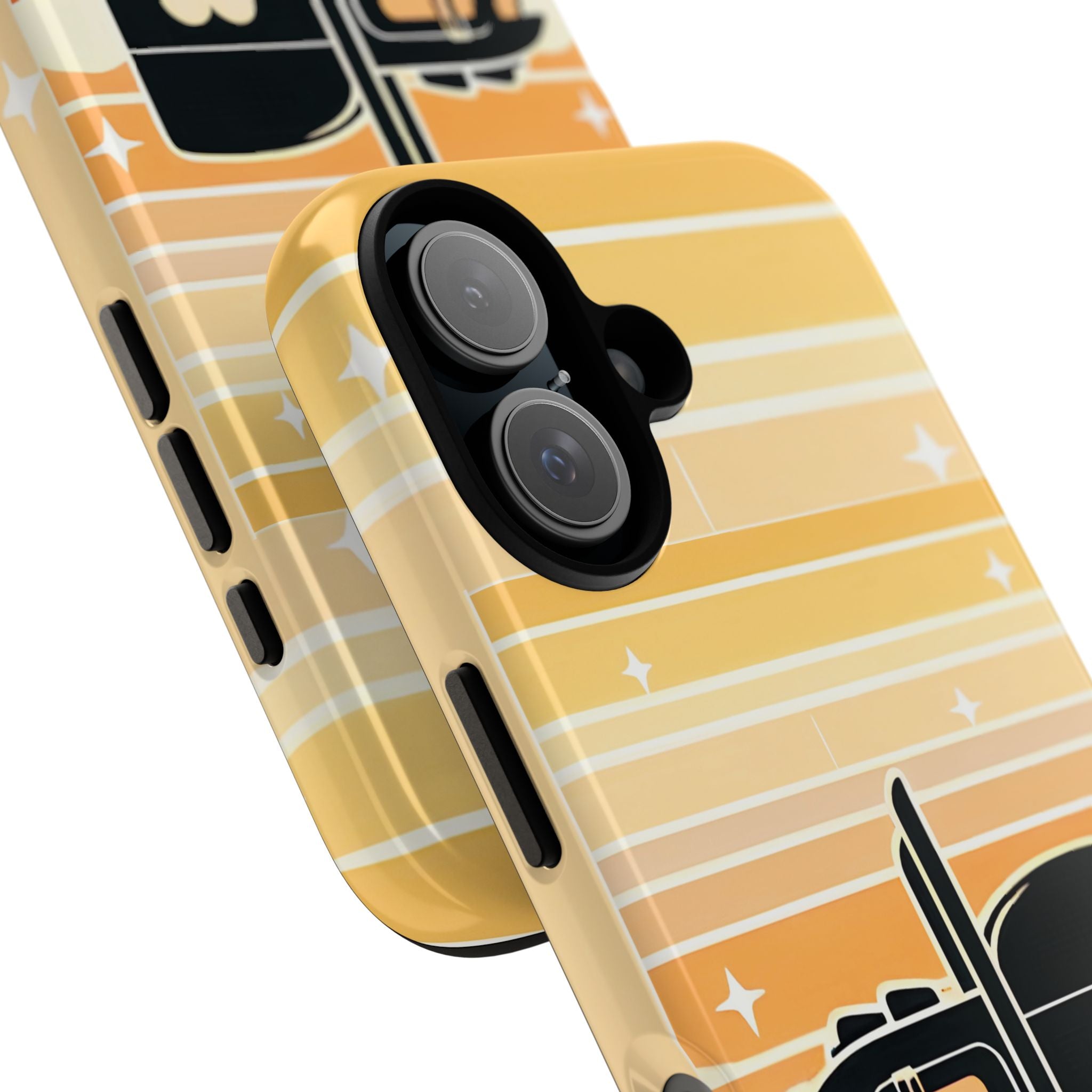 Trucker Heart Phone Case — Retro Semi Truck Protective Phone Cover