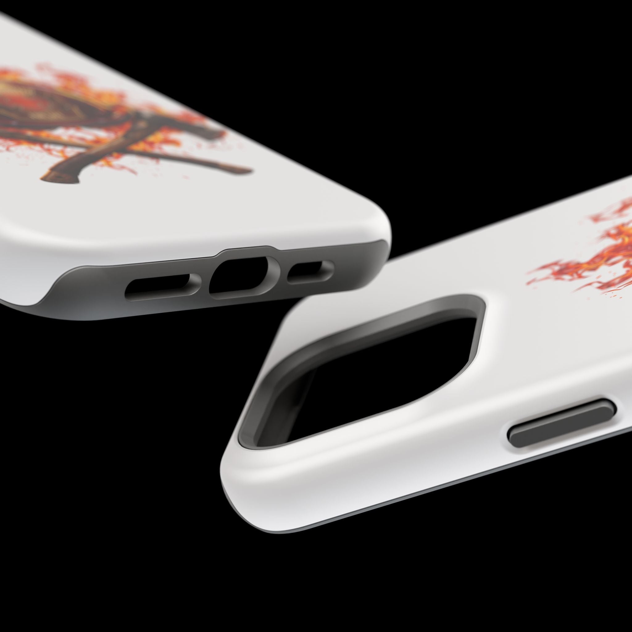 Firefighter Helmet Flames Phone Case — Station 117 Magnetic Impact-Resistant Case