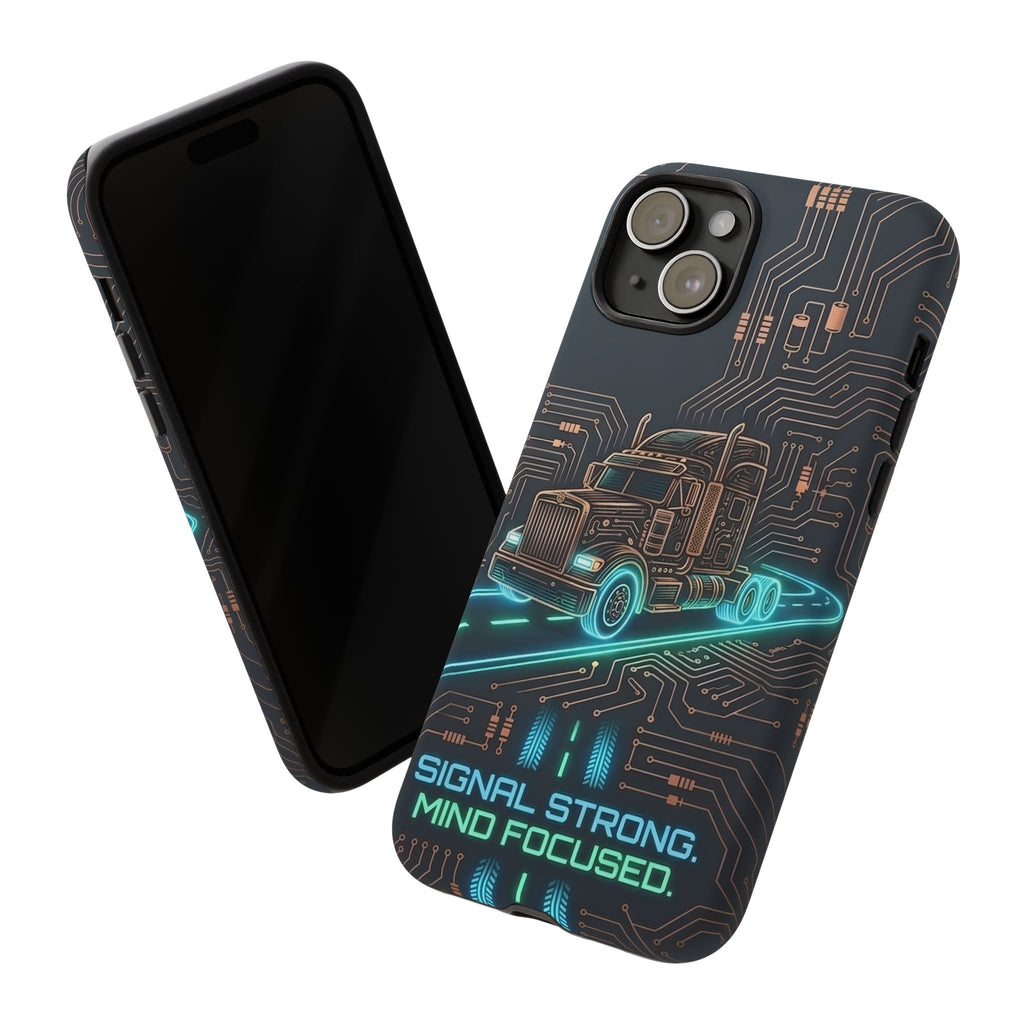 Truck Driver Gamer Phone Case — “Real Life. No Pause Button.”