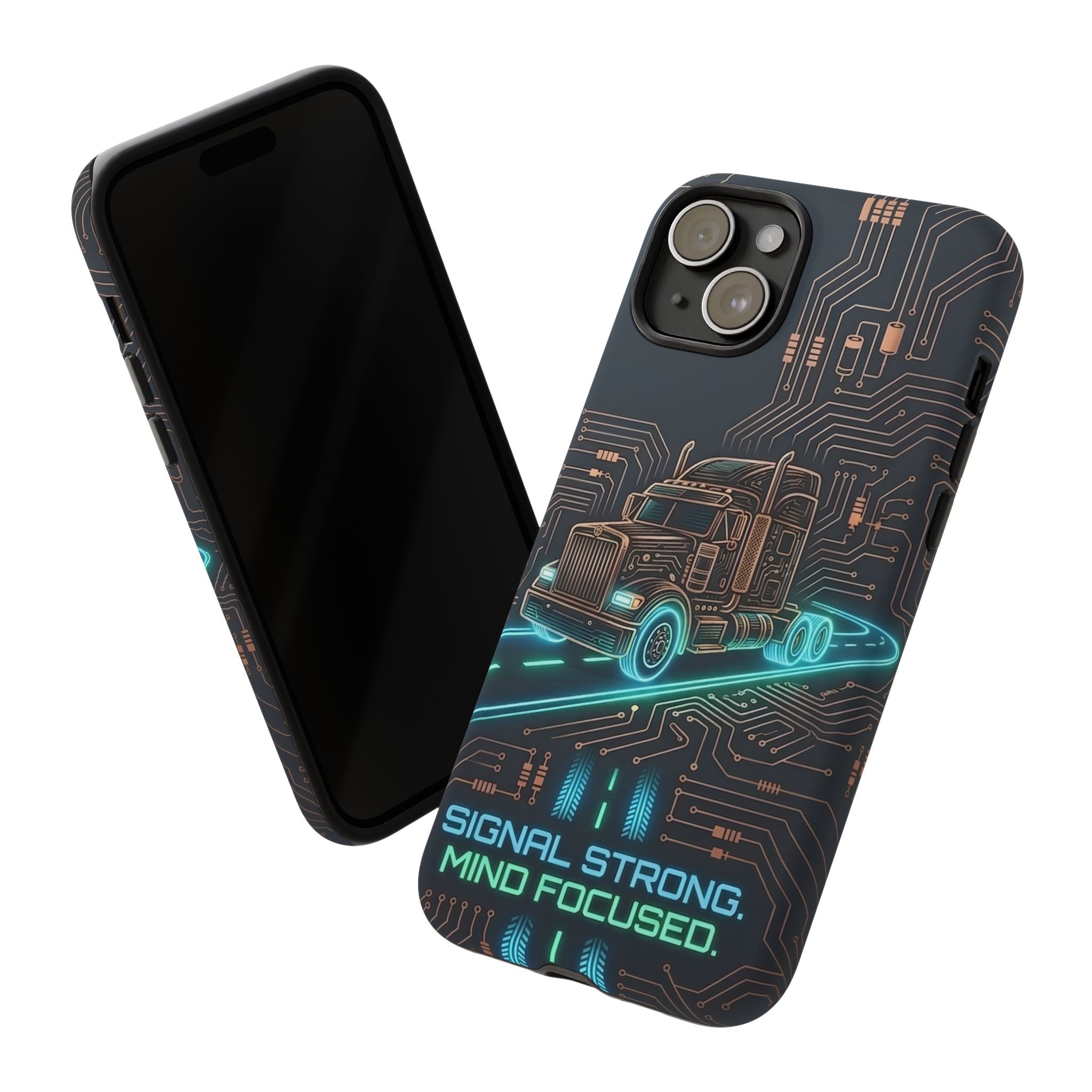 Truck Driver Gamer Phone Case — “Real Life. No Pause Button.”