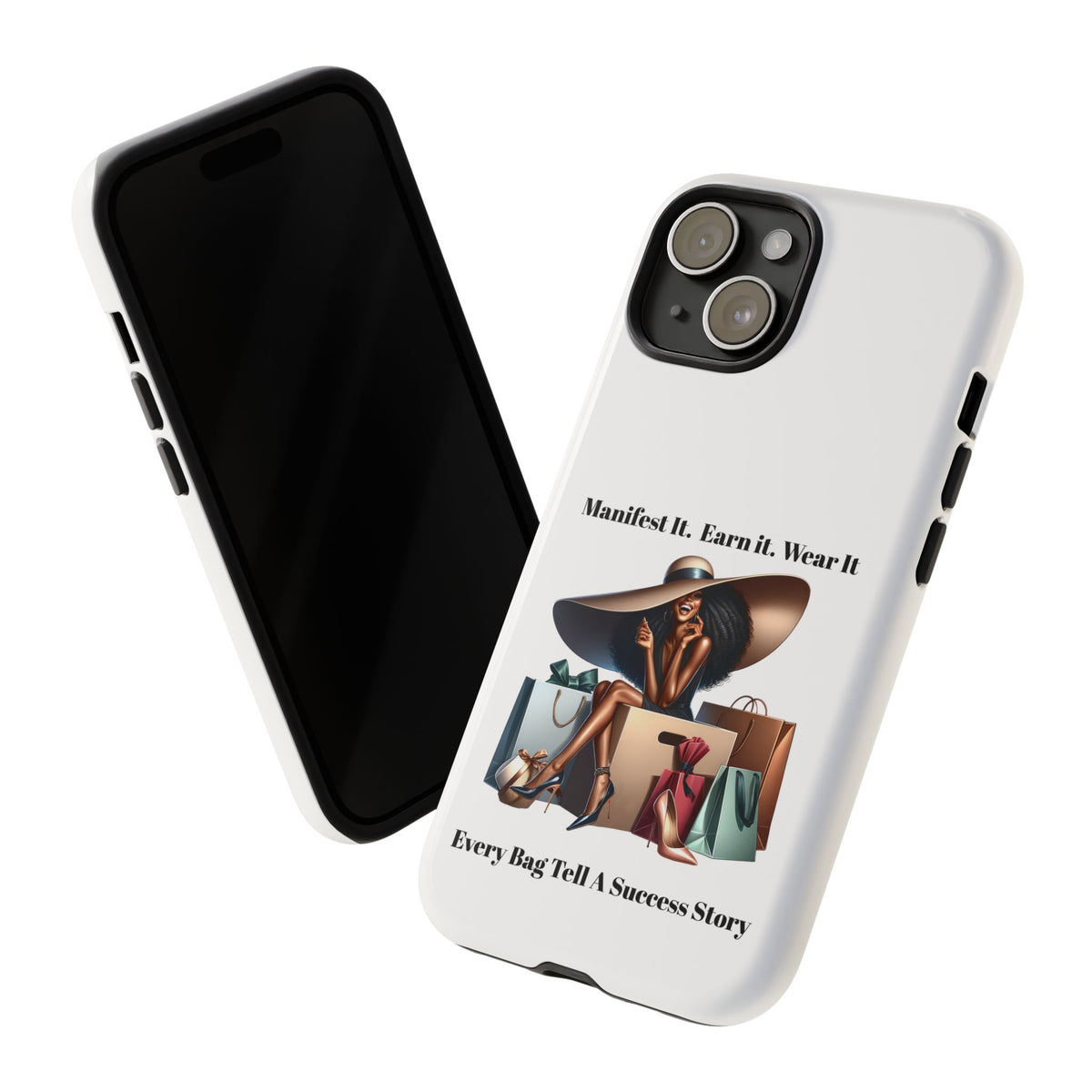 Phone Case - "Manifest It. Earn It. Wear It." Chic Shopper Design