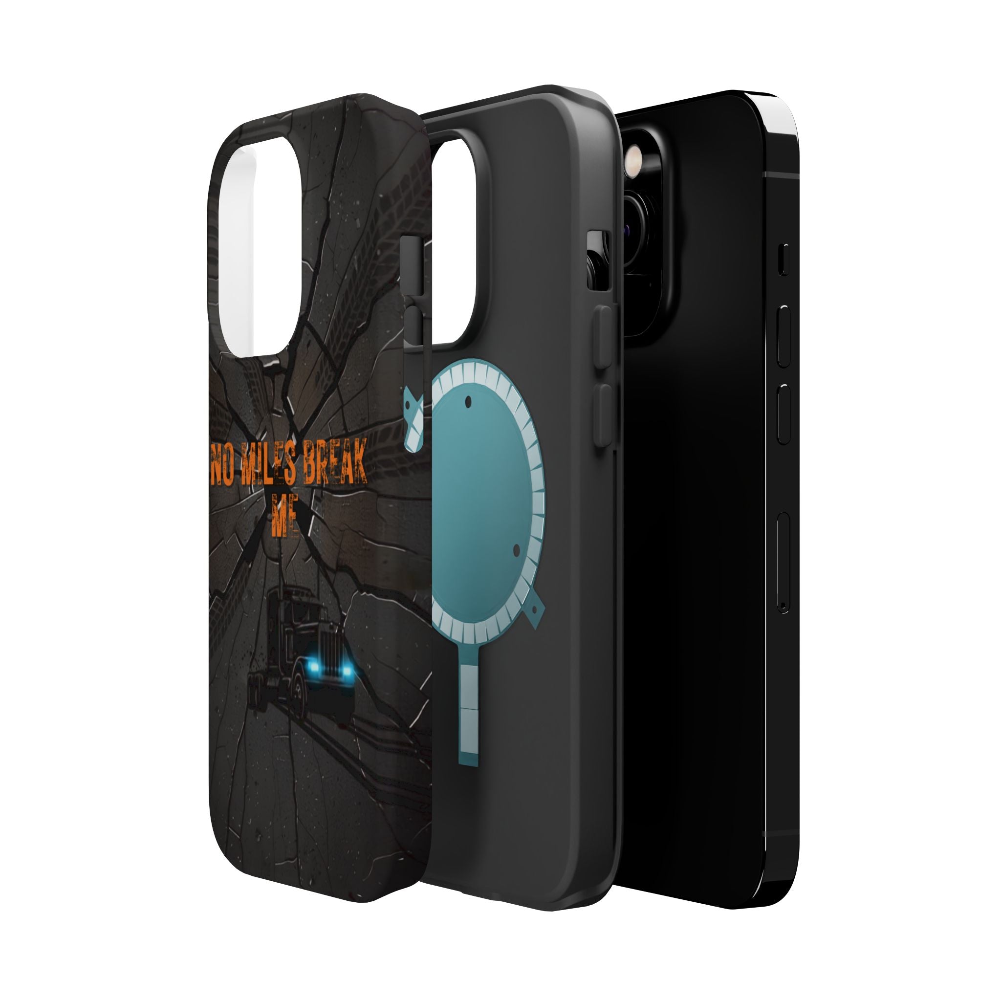 Phone Case — Fiery Semi Truck Magnetic Impact-Resistant Case