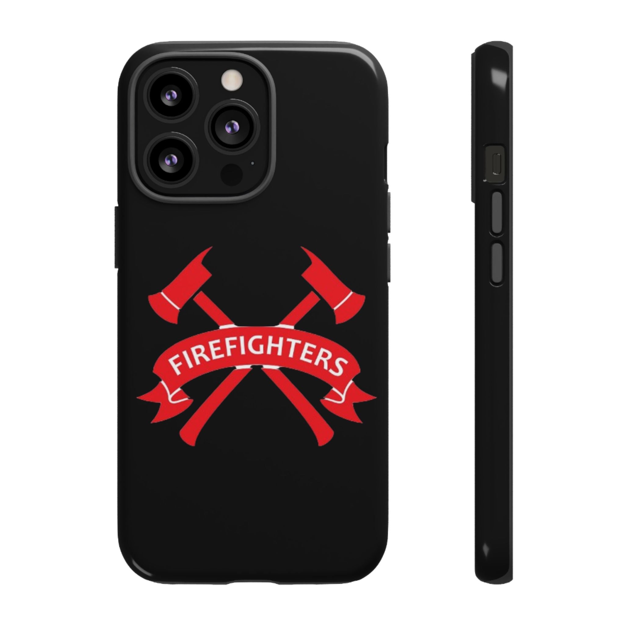 Firefighters Tough Phone Case — Red Crossed Axes Design