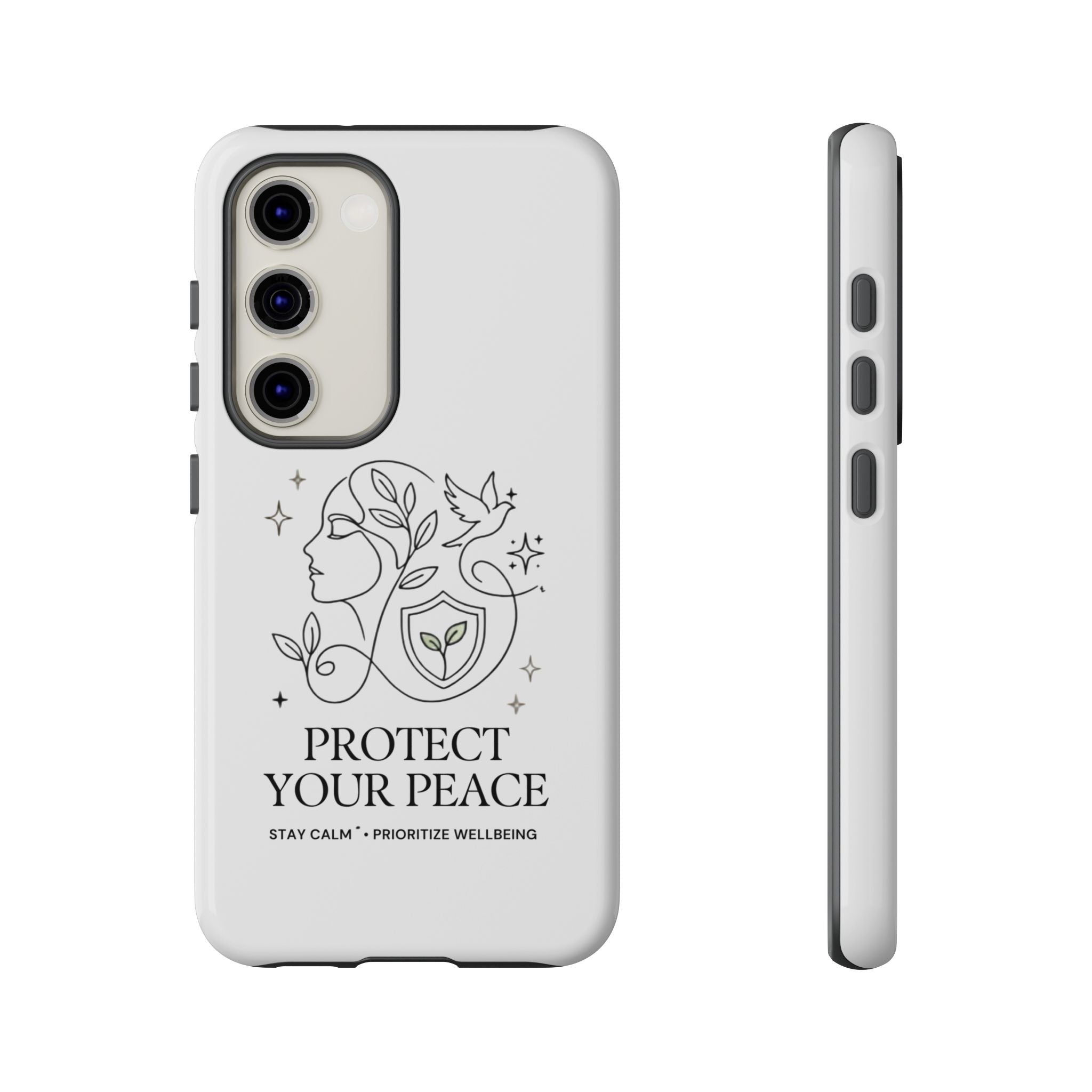 Protect Your Peace Phone Case – Minimalist Wellness iPhone Cover