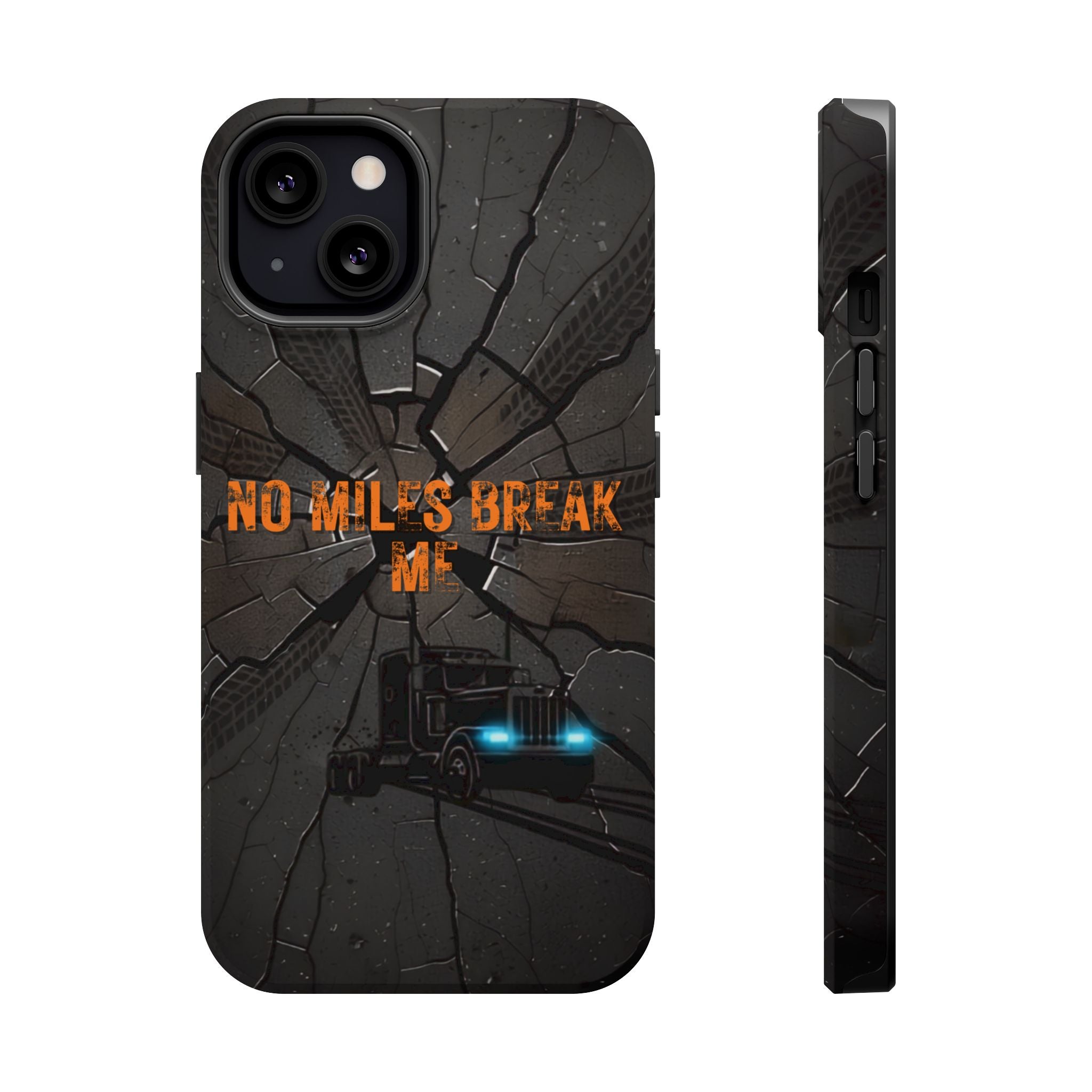Phone Case — Fiery Semi Truck Magnetic Impact-Resistant Case