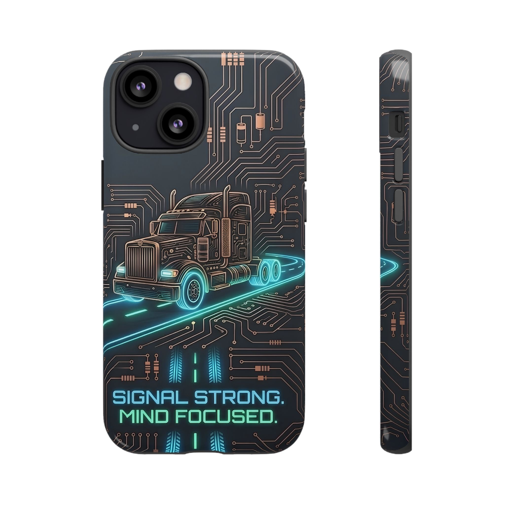 Truck Driver Gamer Phone Case — “Real Life. No Pause Button.”