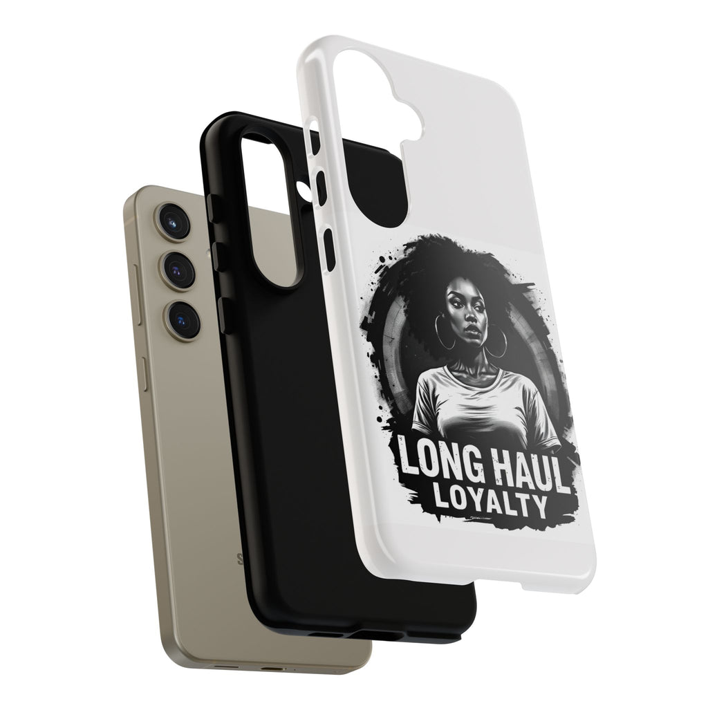 Phone Case — "Long Haul Loyalty" Black & White Portrait Protective Case