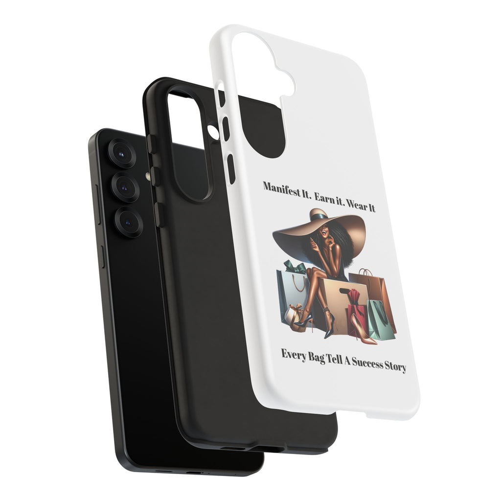 Phone Case - "Manifest It. Earn It. Wear It." Chic Shopper Design