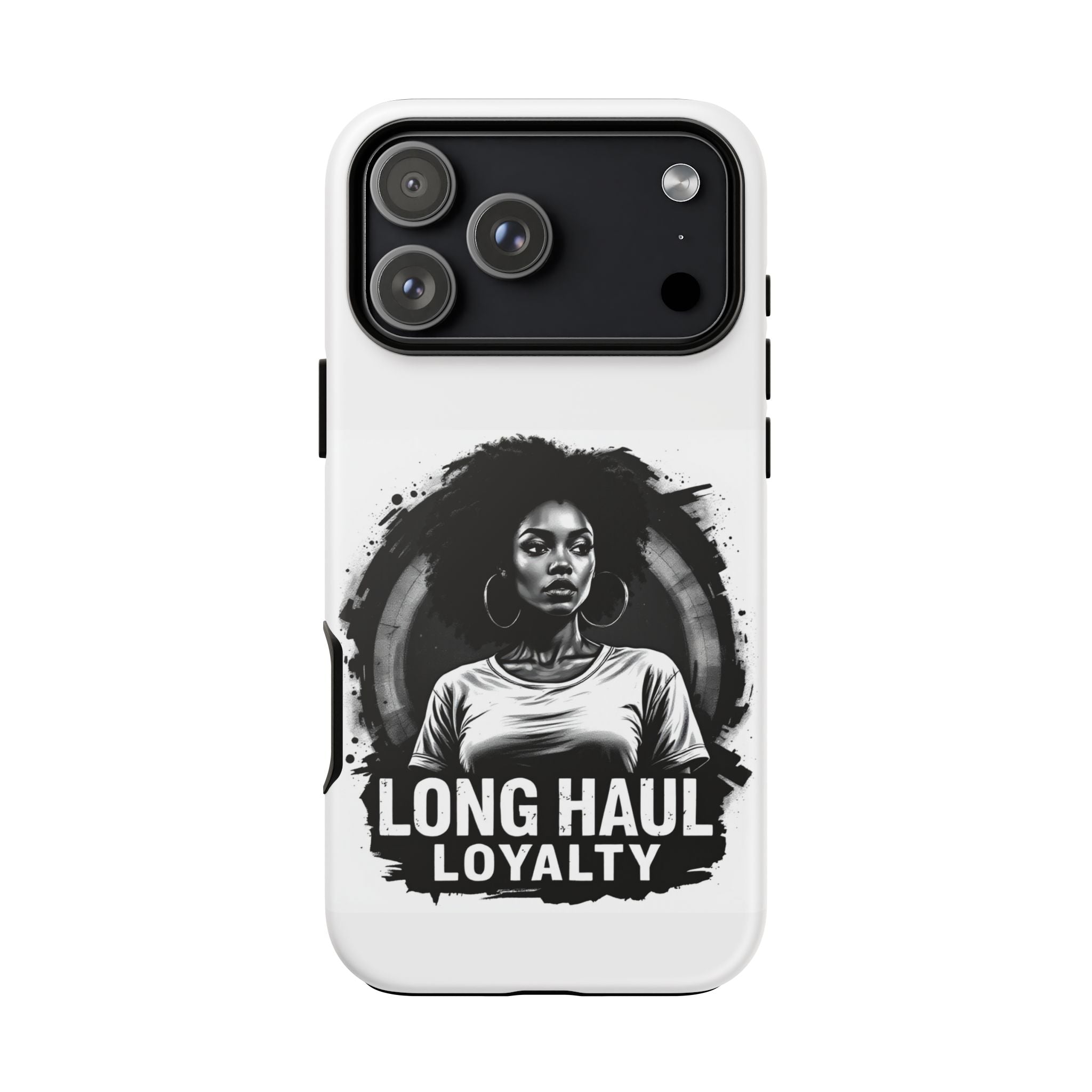 Phone Case — "Long Haul Loyalty" Black & White Portrait Protective Case