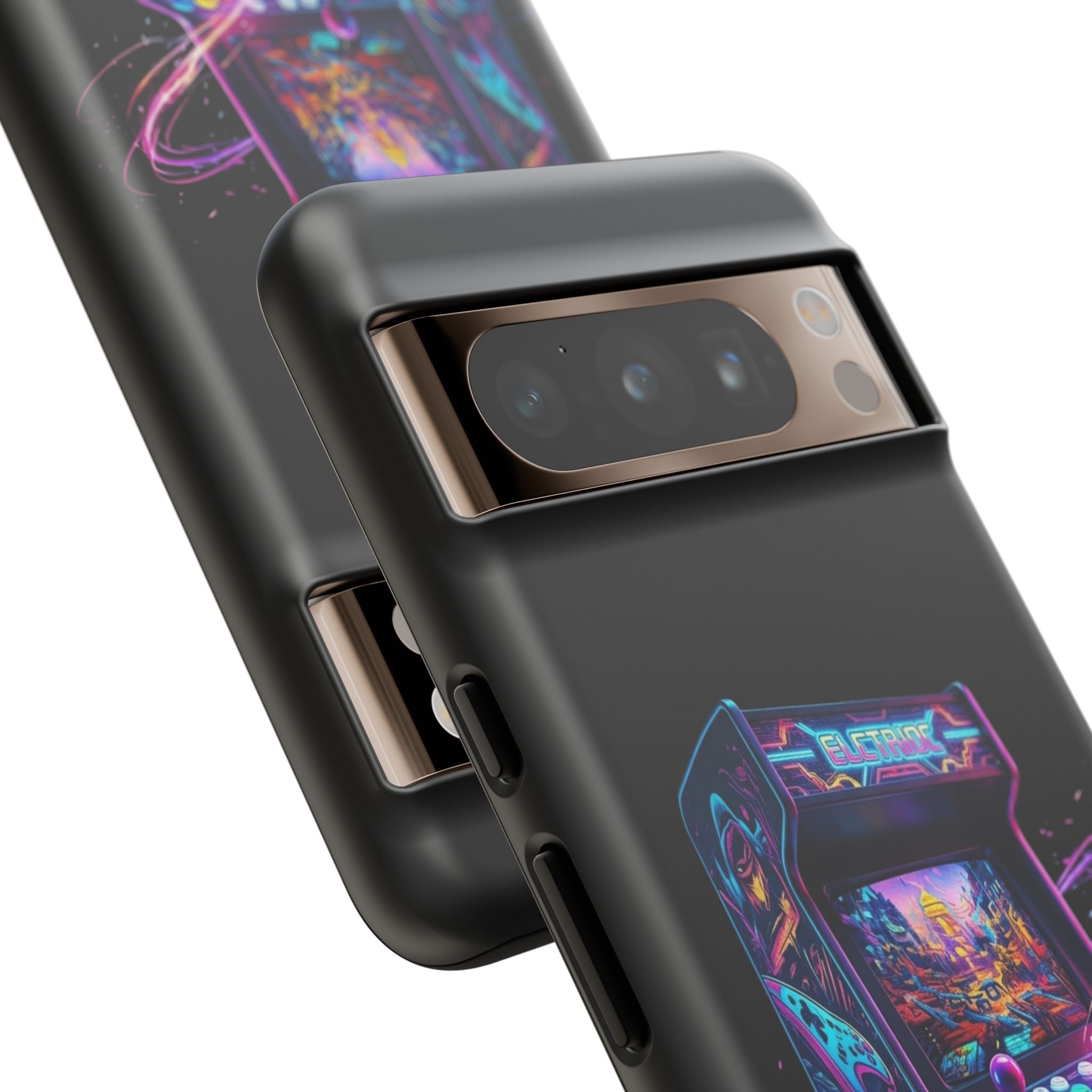 Retro Arcade Phone Case — Neon Gaming Controller Design